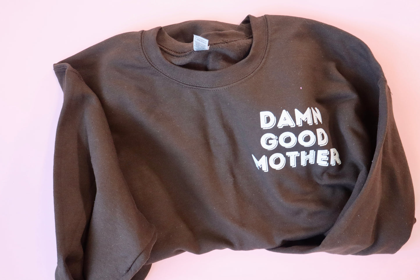 **FLAWED** SIZE L DAMN GOOD MOTHER CREW