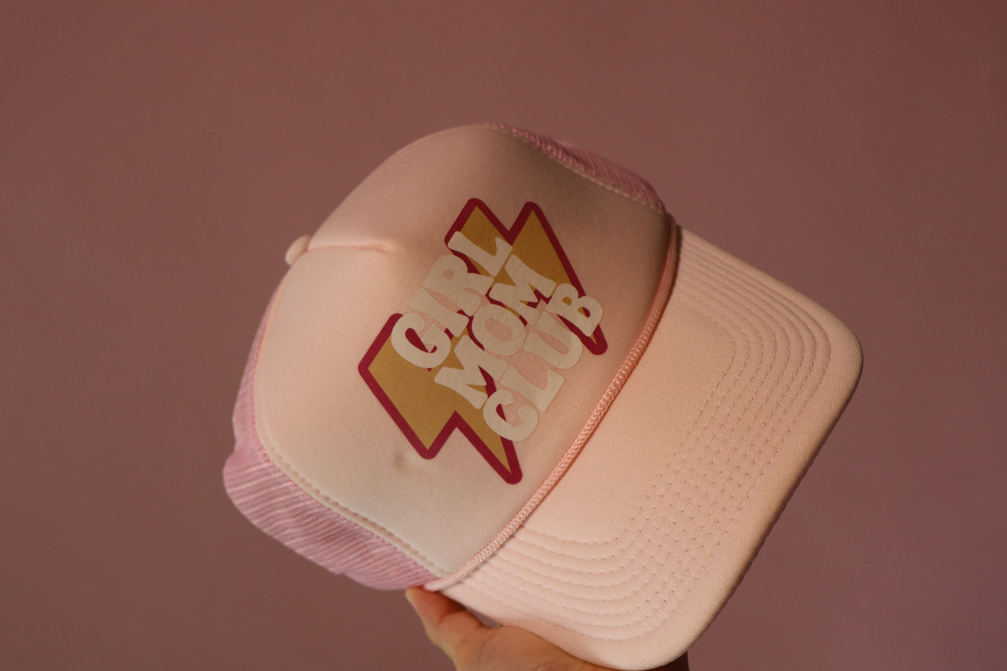 Girl mom club trucker