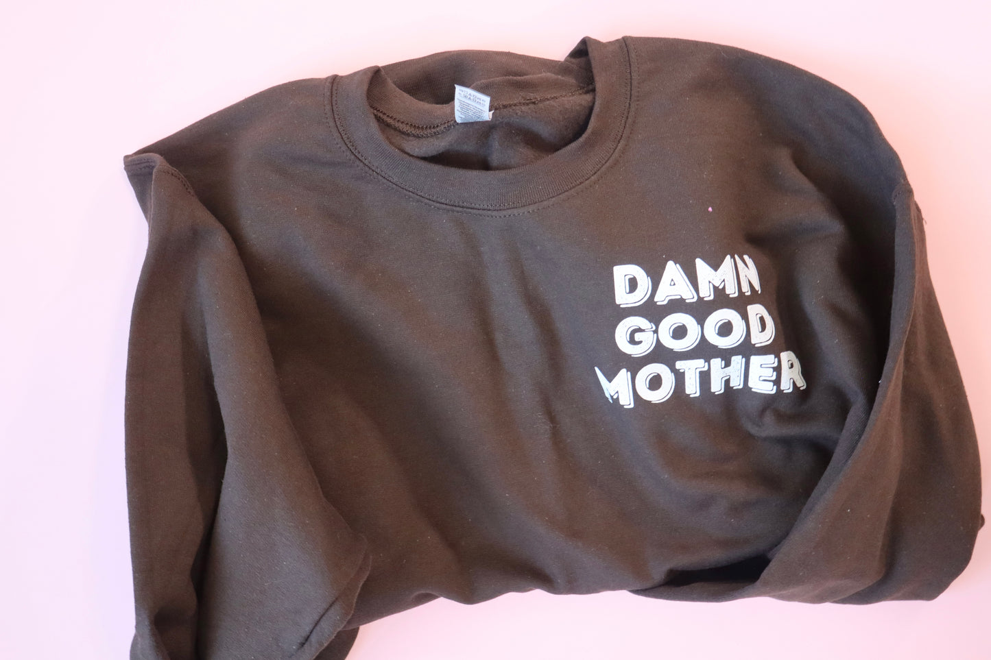 **FLAWED** SIZE L DAMN GOOD MOTHER CREW