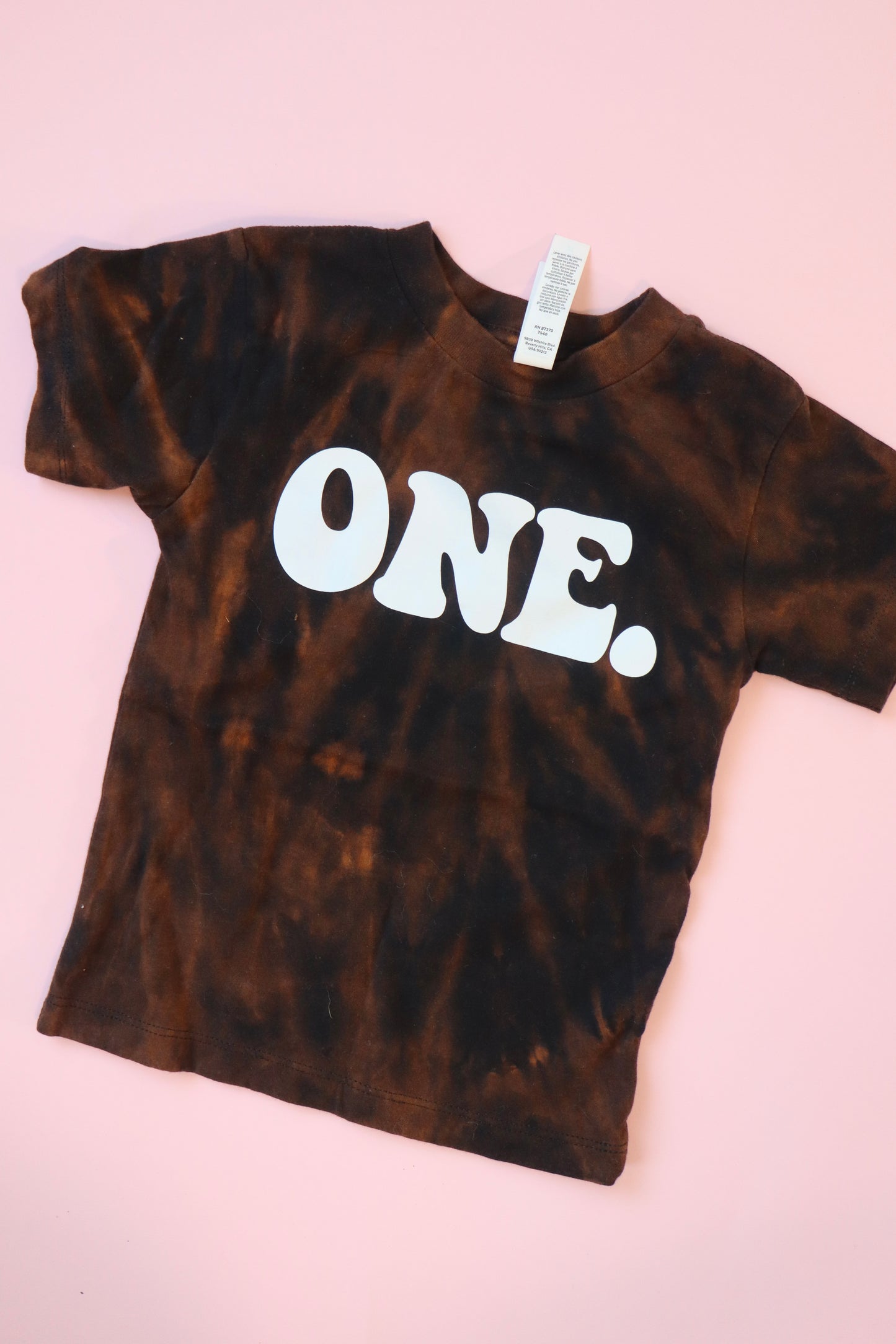 size 2T "ONE" TEE