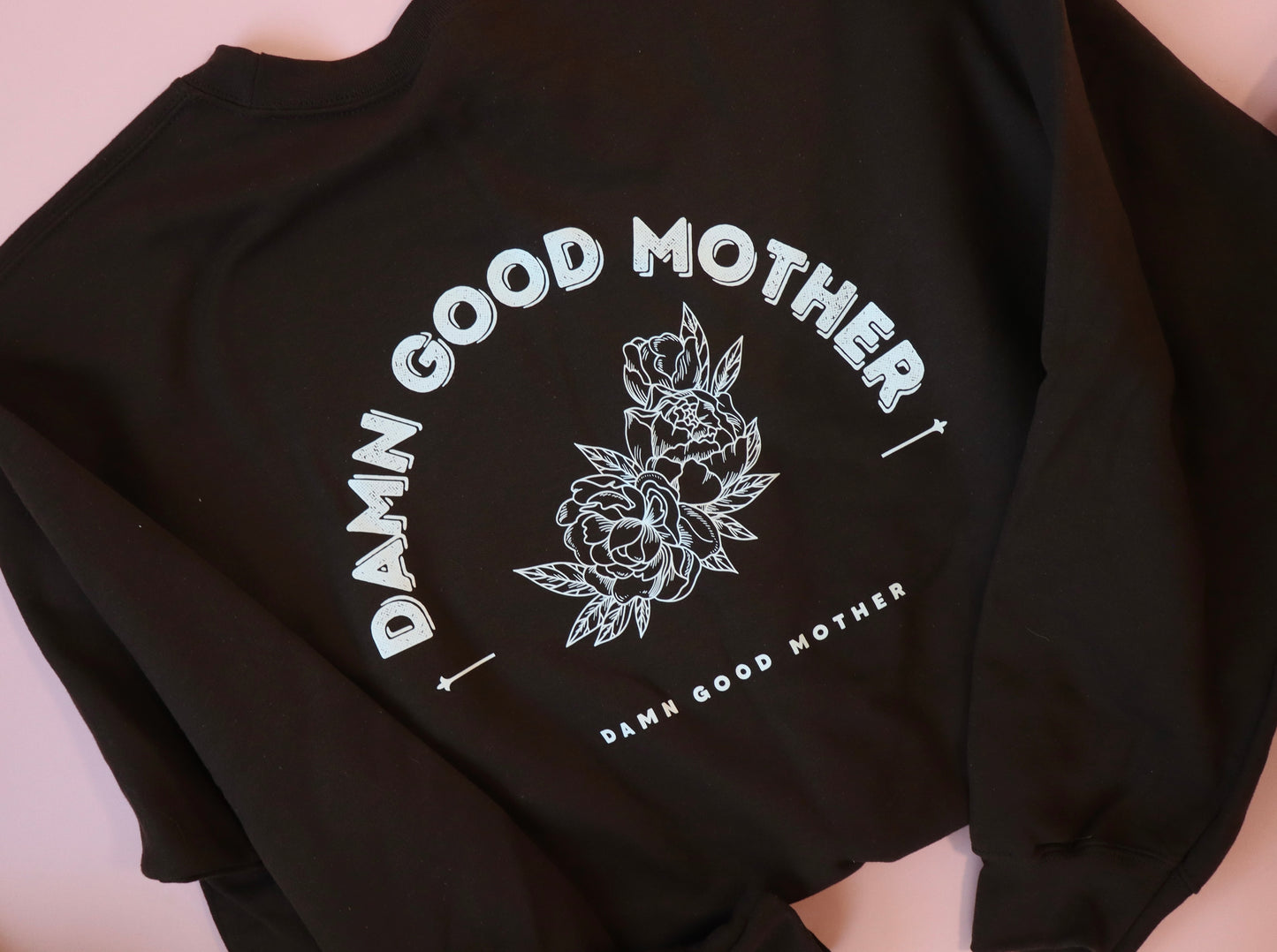 **FLAWED** SIZE L DAMN GOOD MOTHER CREW