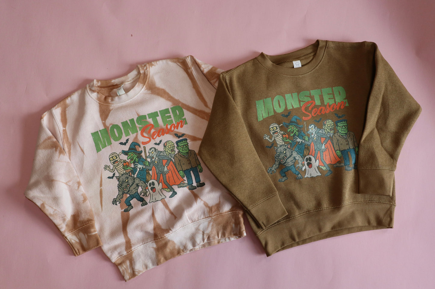 SIZE 4T (2) MONSTER SEASON CREWNECKS