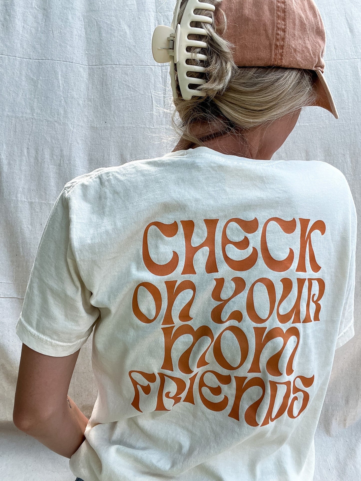 Check On Your Mom Friends Graphic T-shirt, Mom Graphic T-shirt, Mom Summer Shirts, Mother's Day Gift Idea for New Mom, Gift for Mom