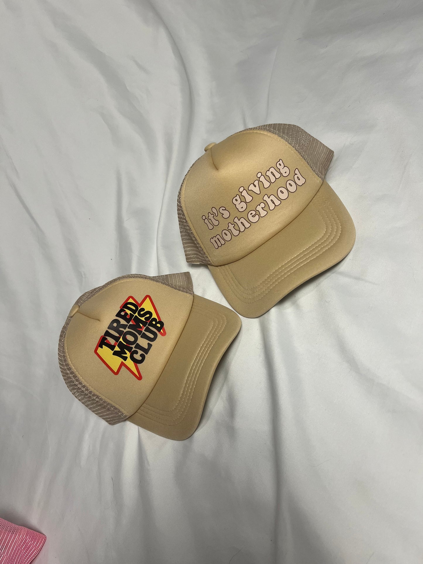 Tired Moms Club Trucker Hat, Trendy Mama Hat, Aesthetic Mom Gift, Gift for Mom, Valentine's Day Gift for Mom, New Mom Gift, Baby Shower Gift