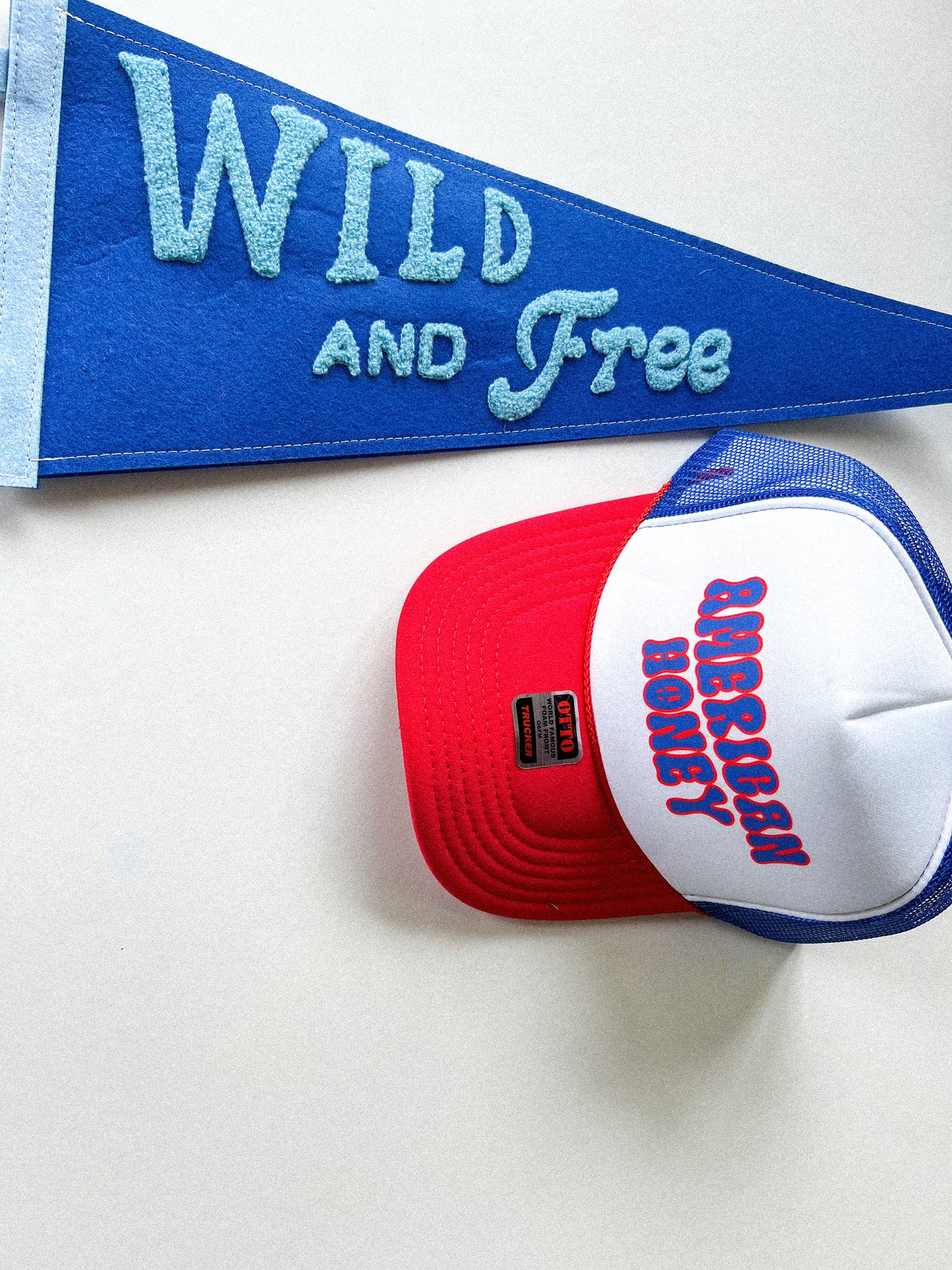 Patriotic Trucker Hat, Womens Trucker Hat, Trendy Summer Hat, Red White and Blue Trucker Hat, American Honey Trucker Hat, Women's Trendy Hat