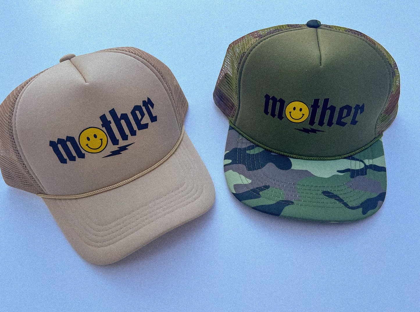MOTHER Trucker Hat, Mama Trucker Hat, Beige Trucker Hat Women, Best Gifts for Mom, Mother's Day Gift for Mom, Camo Trucker Hat for Moms