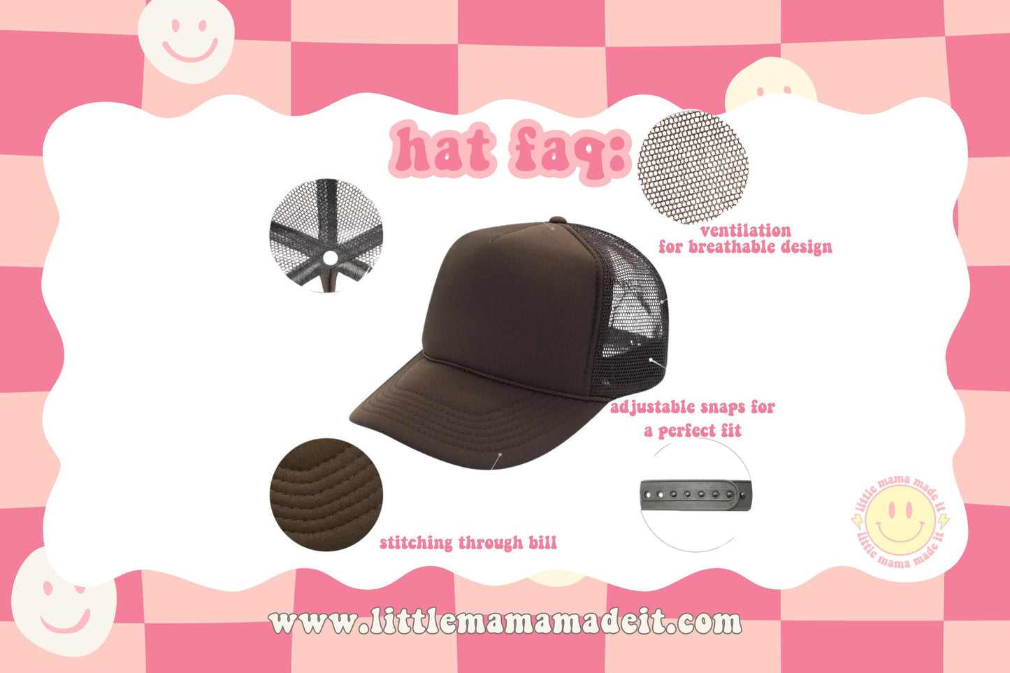 Go Ask Your Dad Trucker Hat, Mama Trucker Hat, BROWN Trucker Hat Women, GIFT for Her, Trendy Trucker Hats for Women, Mother’s Day Gift Mom