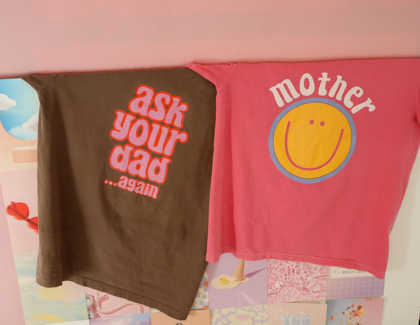 Comfort Colors® Mom Shirt | Retro Mother T-Shirt | Mother's Day Gift for Mom | Groovy Mom Tee | Happy Face Shirt for Moms | Oversized Tee