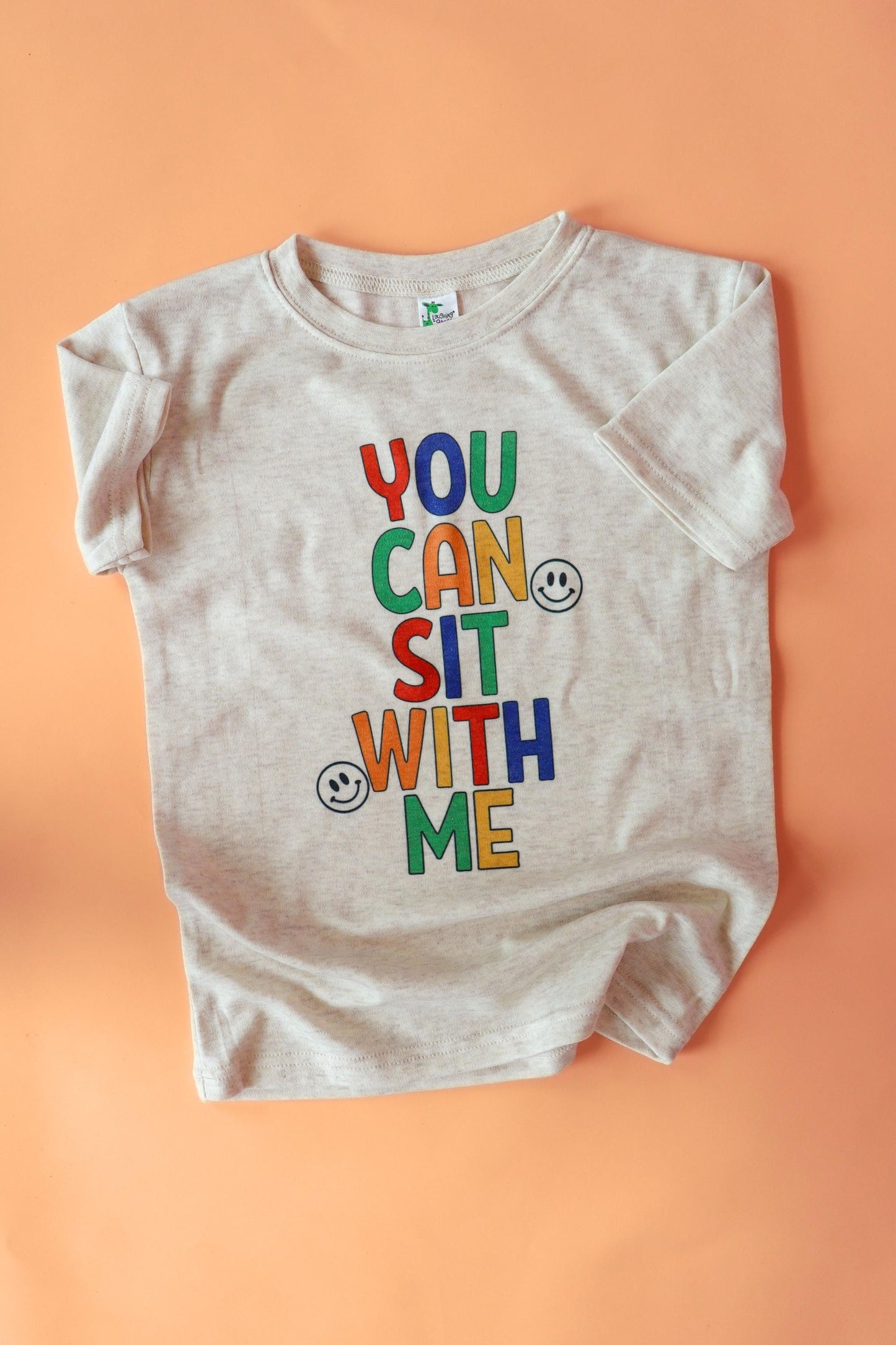 You Can Sit With Me Tee Kids, Back to School Shirt, Retro Inclusion Shirt for Kids, Neutral Kids Tee, First Day of School Tee, Kindergarten