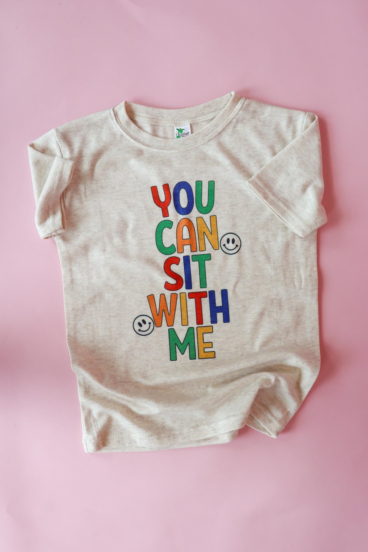 You Can Sit With Me Tee Kids, Back to School Shirt, Retro Inclusion Shirt for Kids, Neutral Kids Tee, First Day of School Tee, Kindergarten