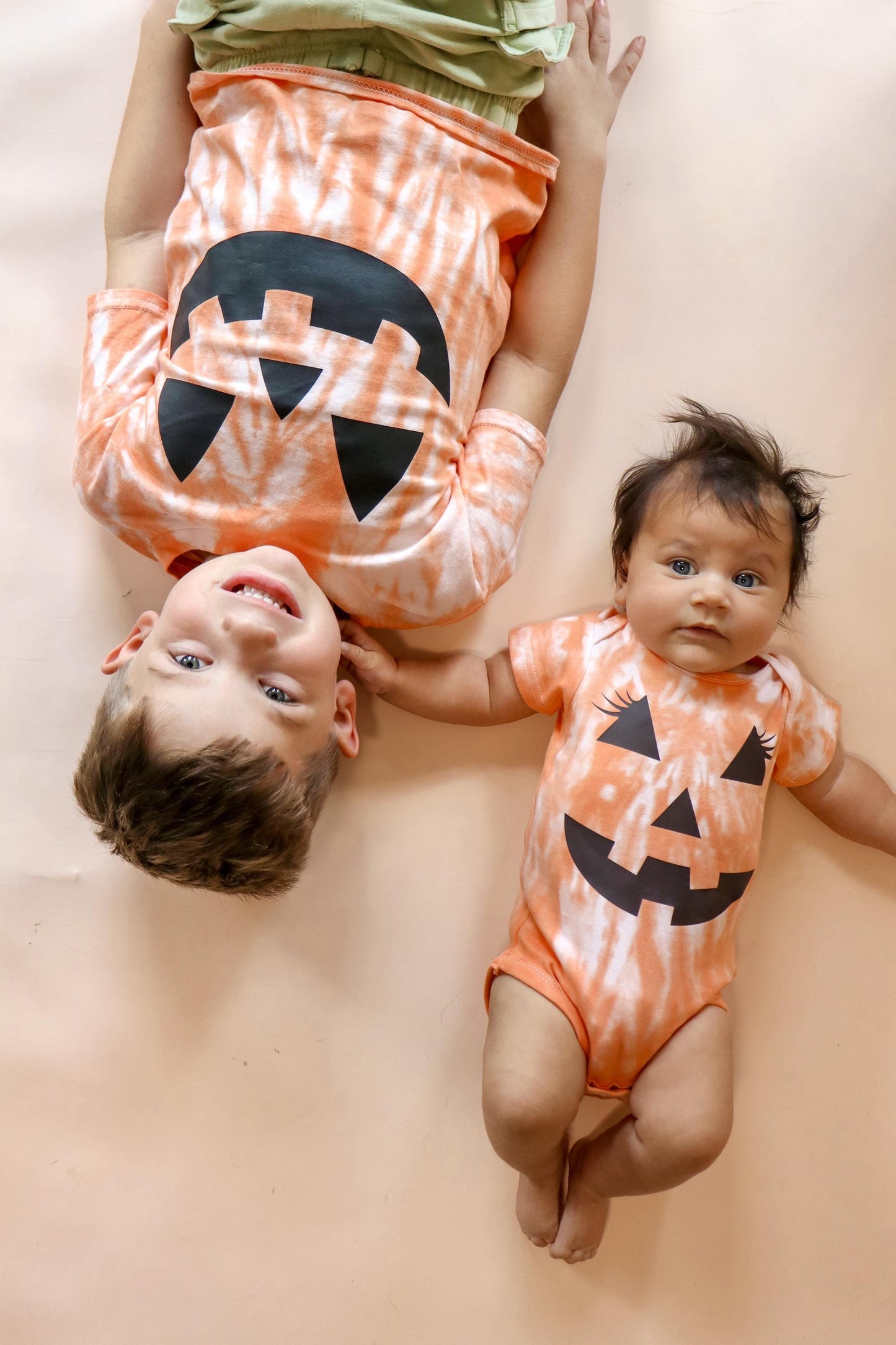 Jack-o-Lantern Halloween Shirts | Matching Family Tie-Dye Tees | Kids & Adult Pumpkin Shirt