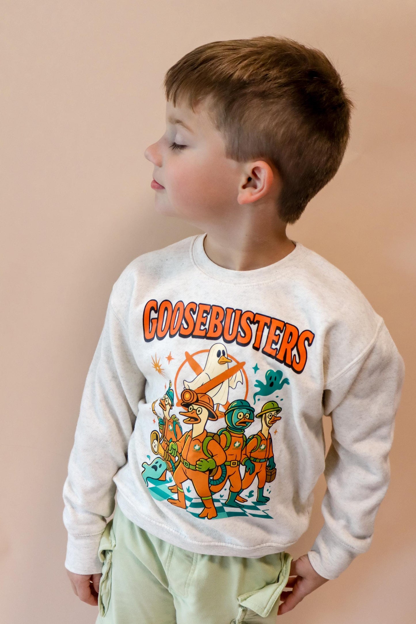 Toddler and kids trick-or-treat tee with funny Halloween design