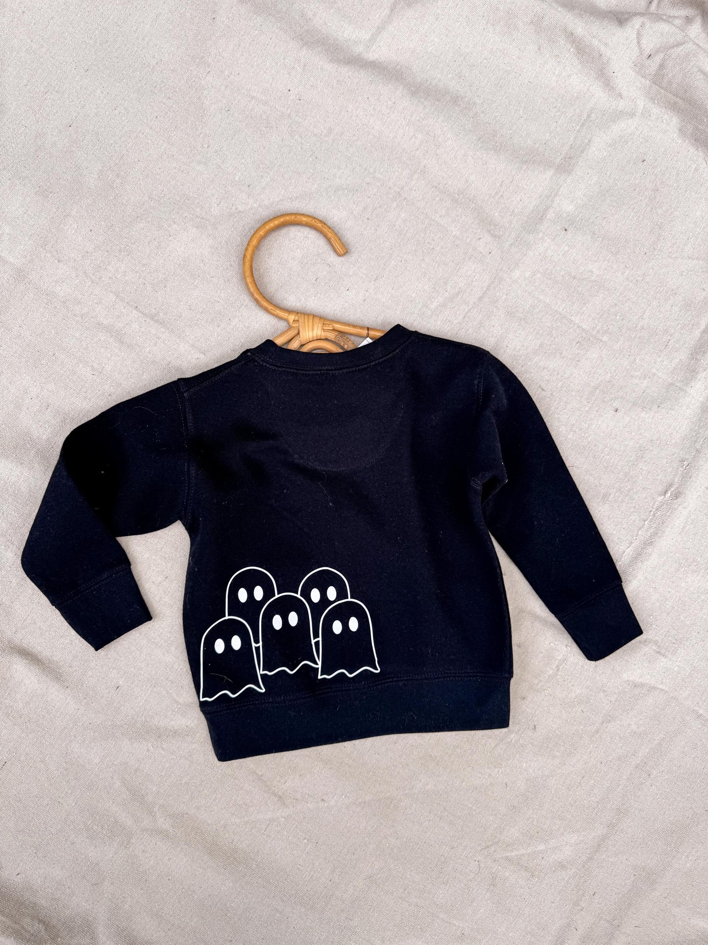 Sibling matching Halloween ghost shirts for toddlers and kids