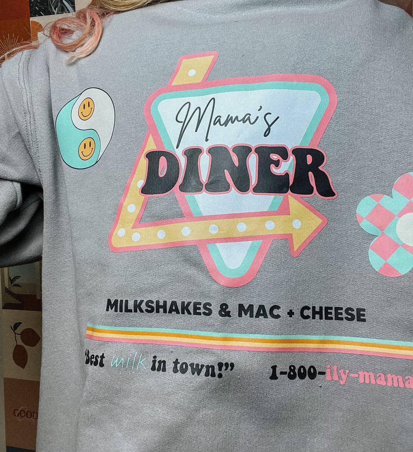 Eat Local Breastfeeding Sweatshirt Breastmilk Sweater Moms Milk Crewneck Moms Boobery Funny Baby Shower Gift for New Mom, Nursing Shirt