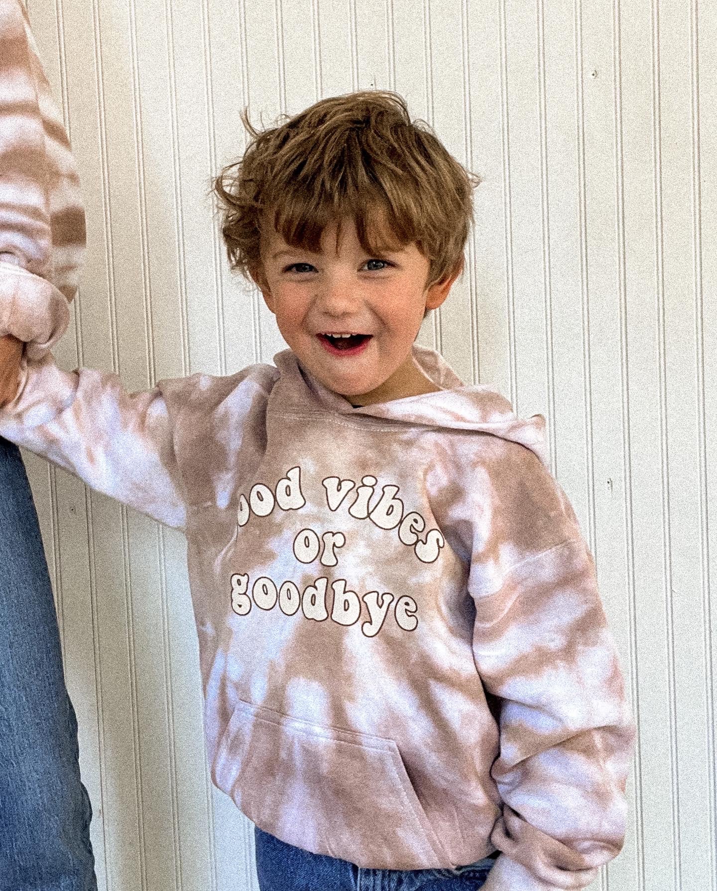 Good Vibes Shirt, Toddler Boy Sweatshirt, Birthday Gift for Toddler Boy, Christmas Idea for Kids, Matching Fall Sweatshirt for Boys, Trendy