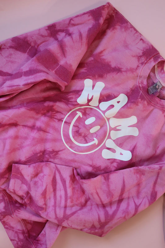 **flawed** SZ XL mama pink crew