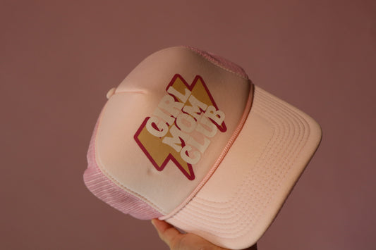 Girl mom club trucker
