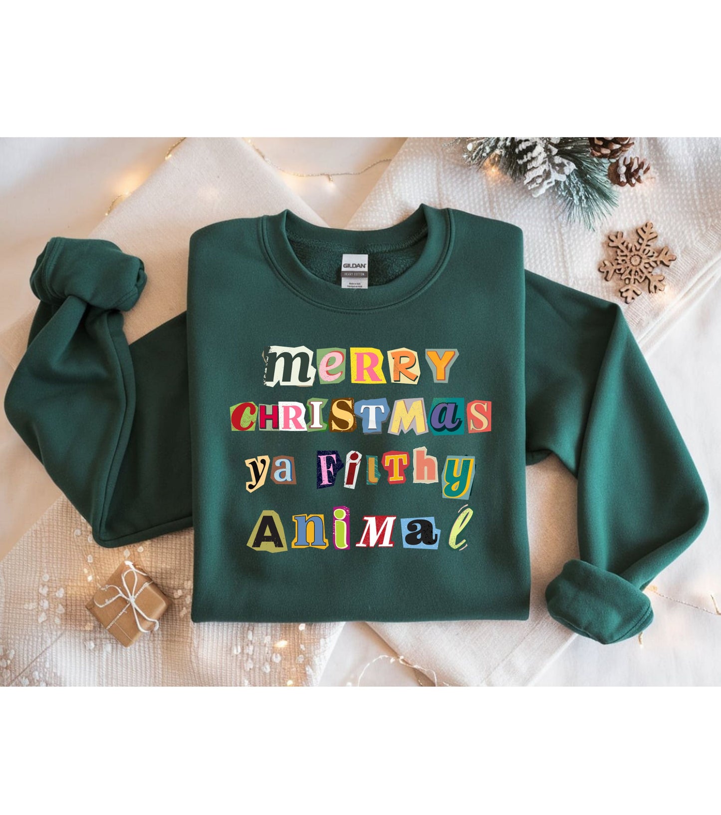 ADULT Merry Christmas Ya Filthy Animal