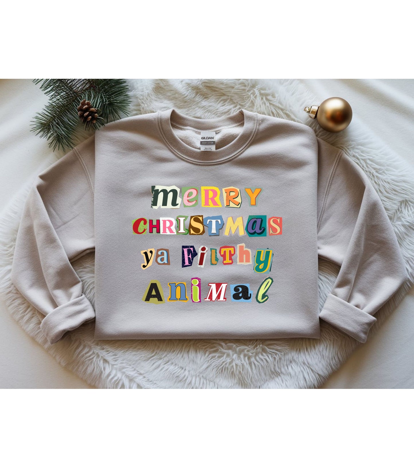 ADULT Merry Christmas Ya Filthy Animal