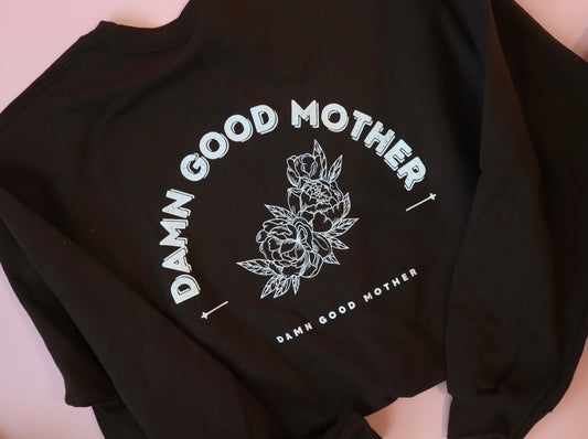 **FLAWED** SIZE L DAMN GOOD MOTHER CREW