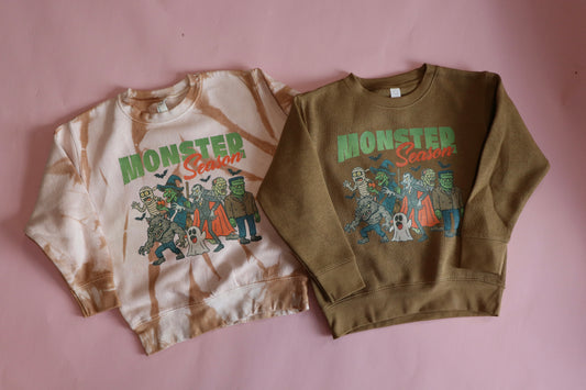 SIZE 4T (2) MONSTER SEASON CREWNECKS