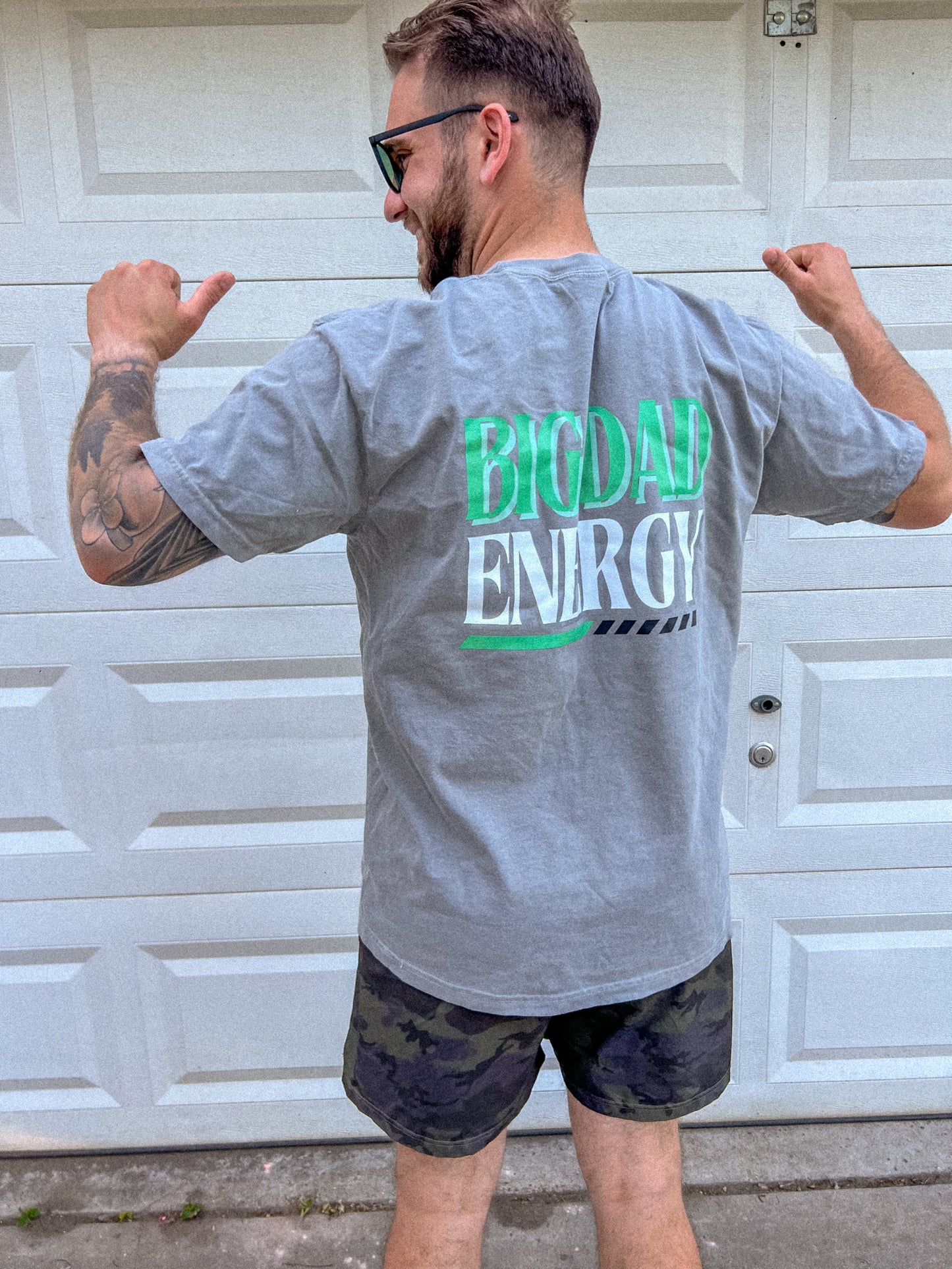 BIG DAD ENERGY GRAPHIC TEE, Gift for Dad's, Father's Day Gift for Dad, Comfort Colors Dad Tee