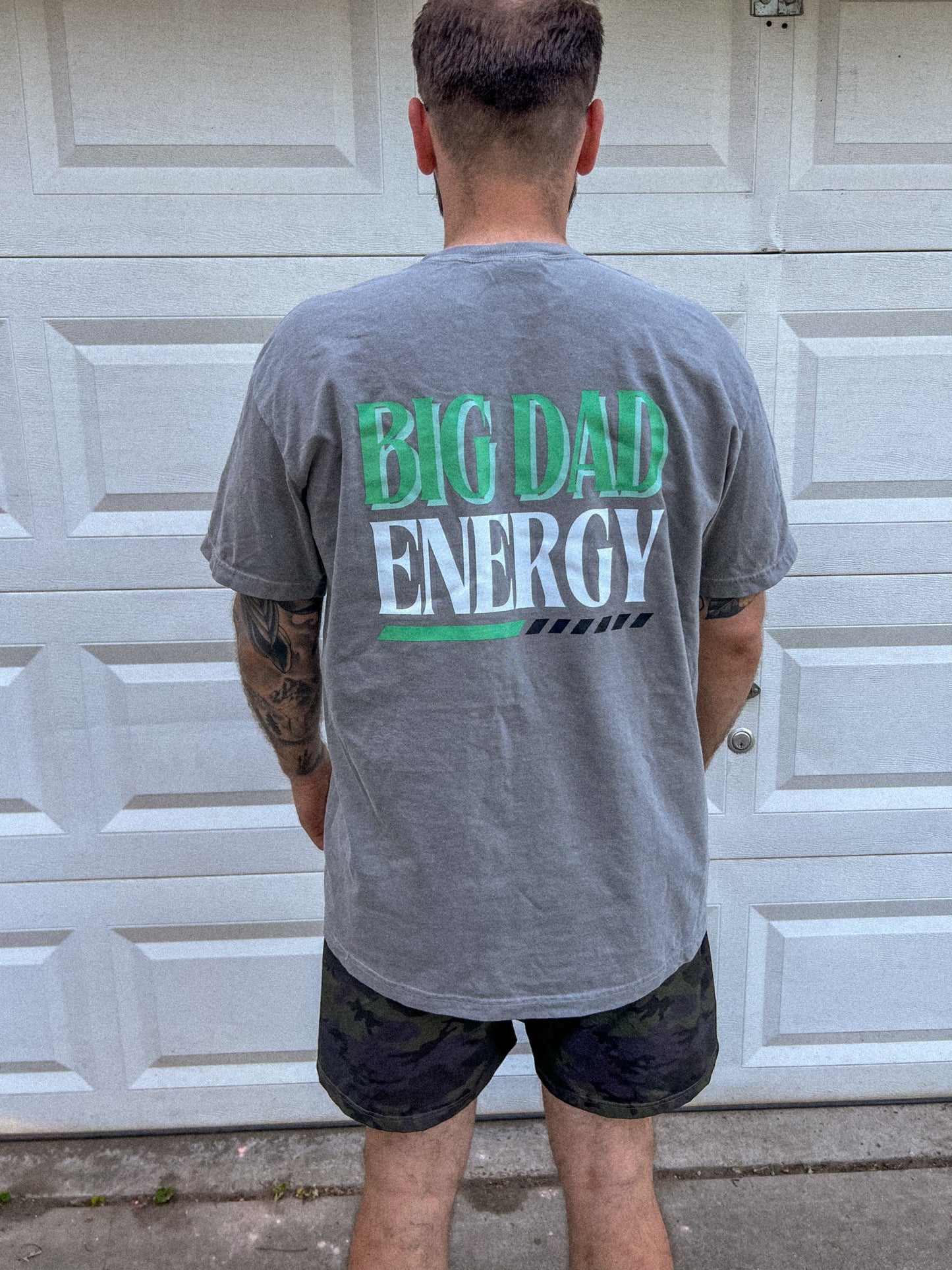 BIG DAD ENERGY GRAPHIC TEE, Gift for Dad's, Father's Day Gift for Dad, Comfort Colors Dad Tee