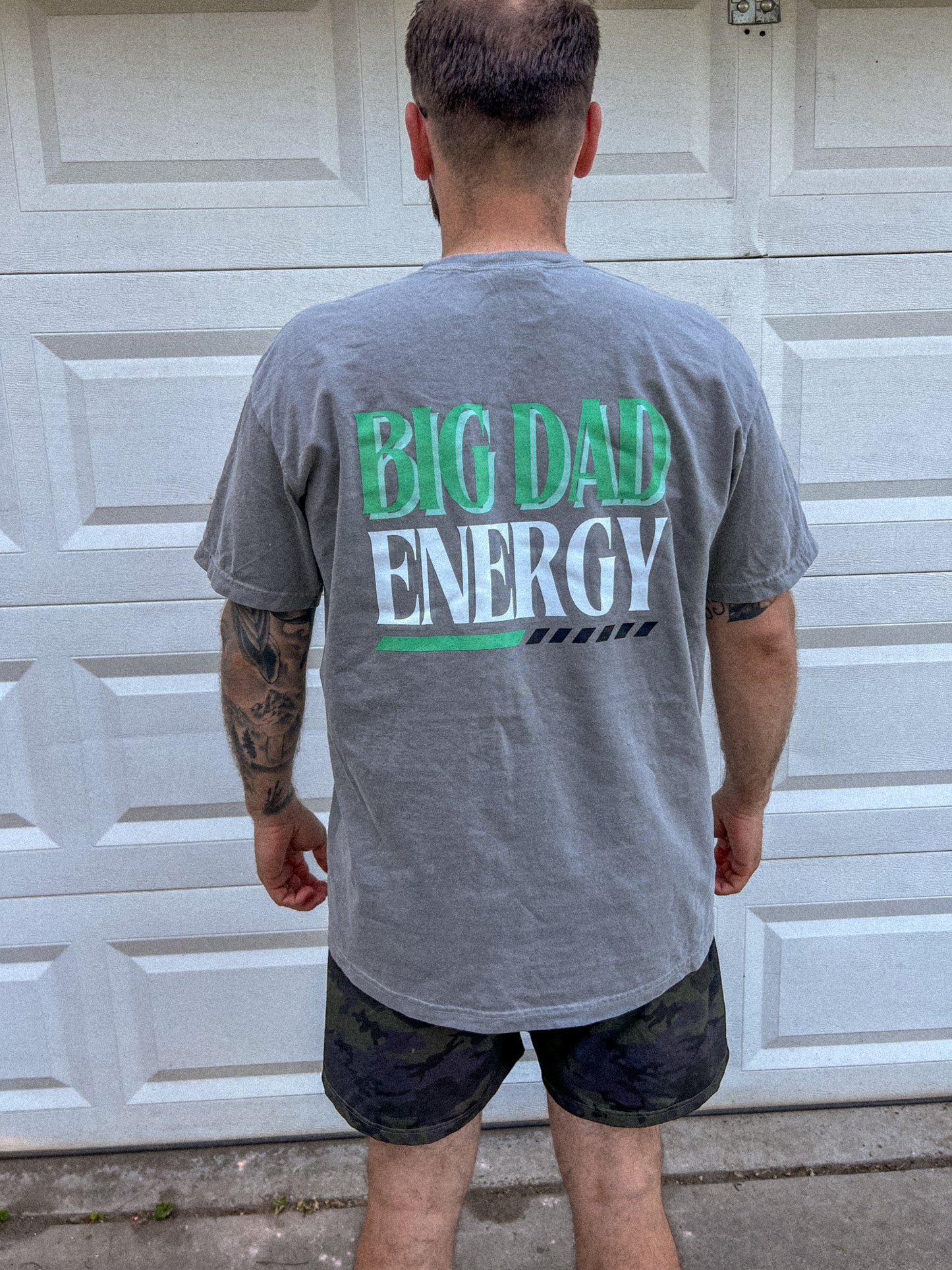 BIG DAD ENERGY GRAPHIC TEE, Gift for Dad's, Father's Day Gift for Dad, Comfort Colors Dad Tee