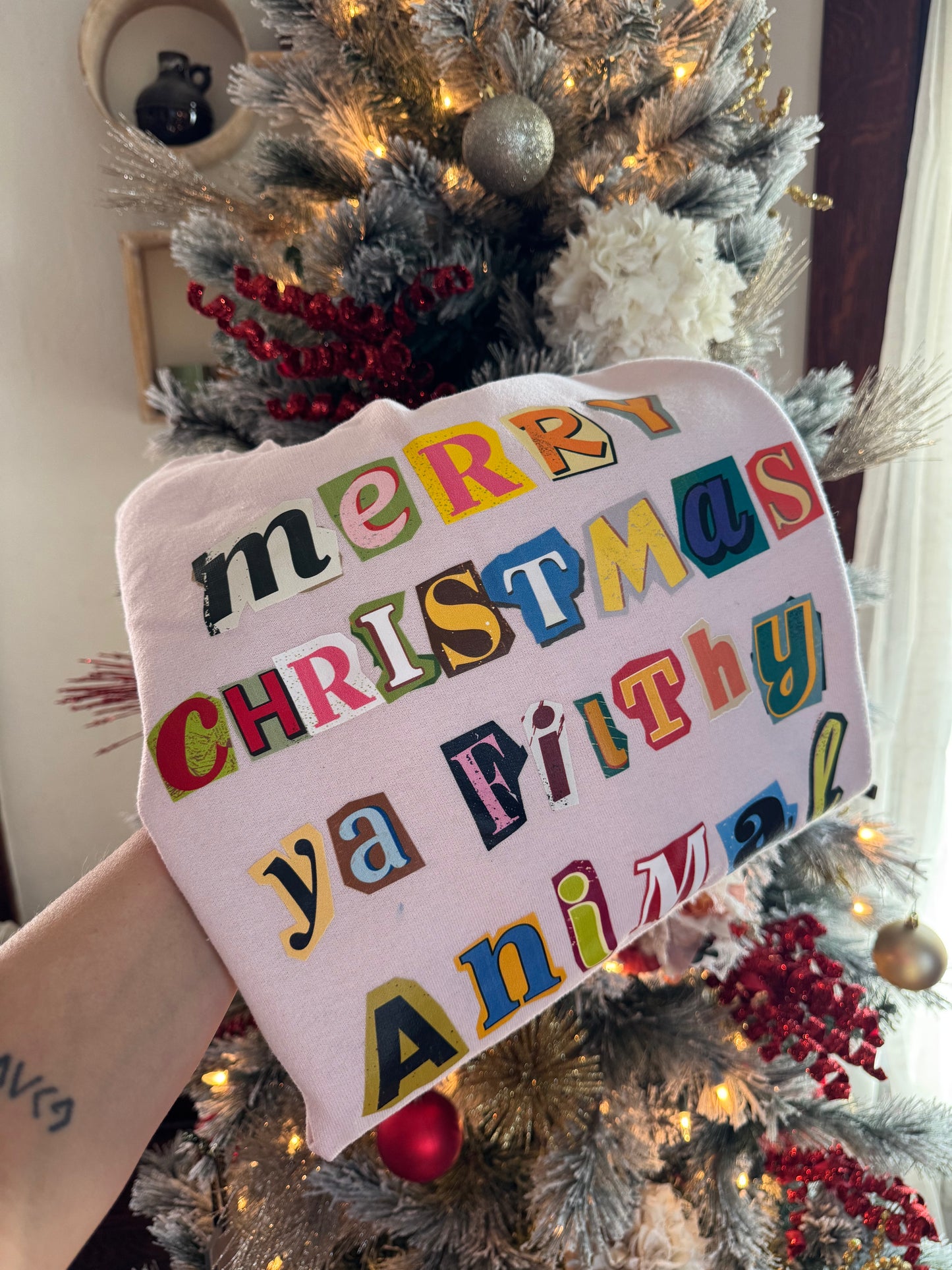 ADULT Merry Christmas Ya Filthy Animal