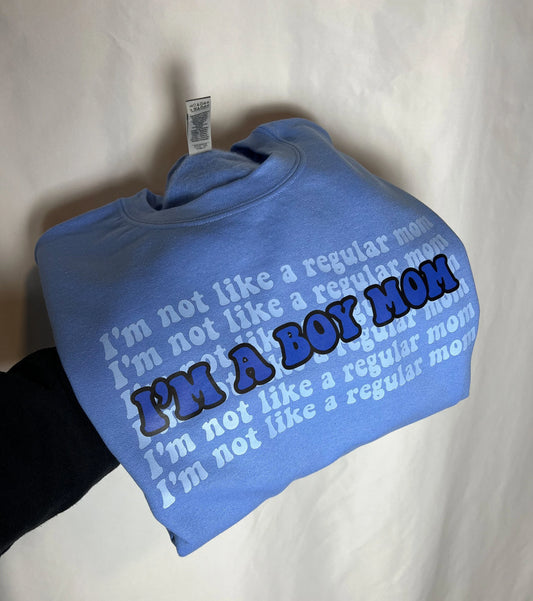 Cool Mom Crewneck, Mom of Boys Sweatshirt, Boy Mama Sweatshirt, New Mom Gift, Valentine’s Day Gift for Mom, Blue Mama Sweatshirt