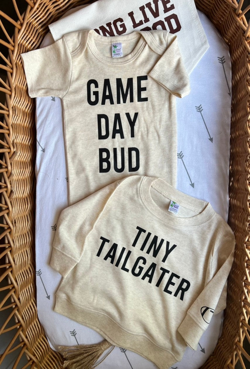 Football Baby Bodysuit, Toddler Football Tee, On Sundays I Watch Football With Daddy Shirt, First Football Season, Unisex Baby Football