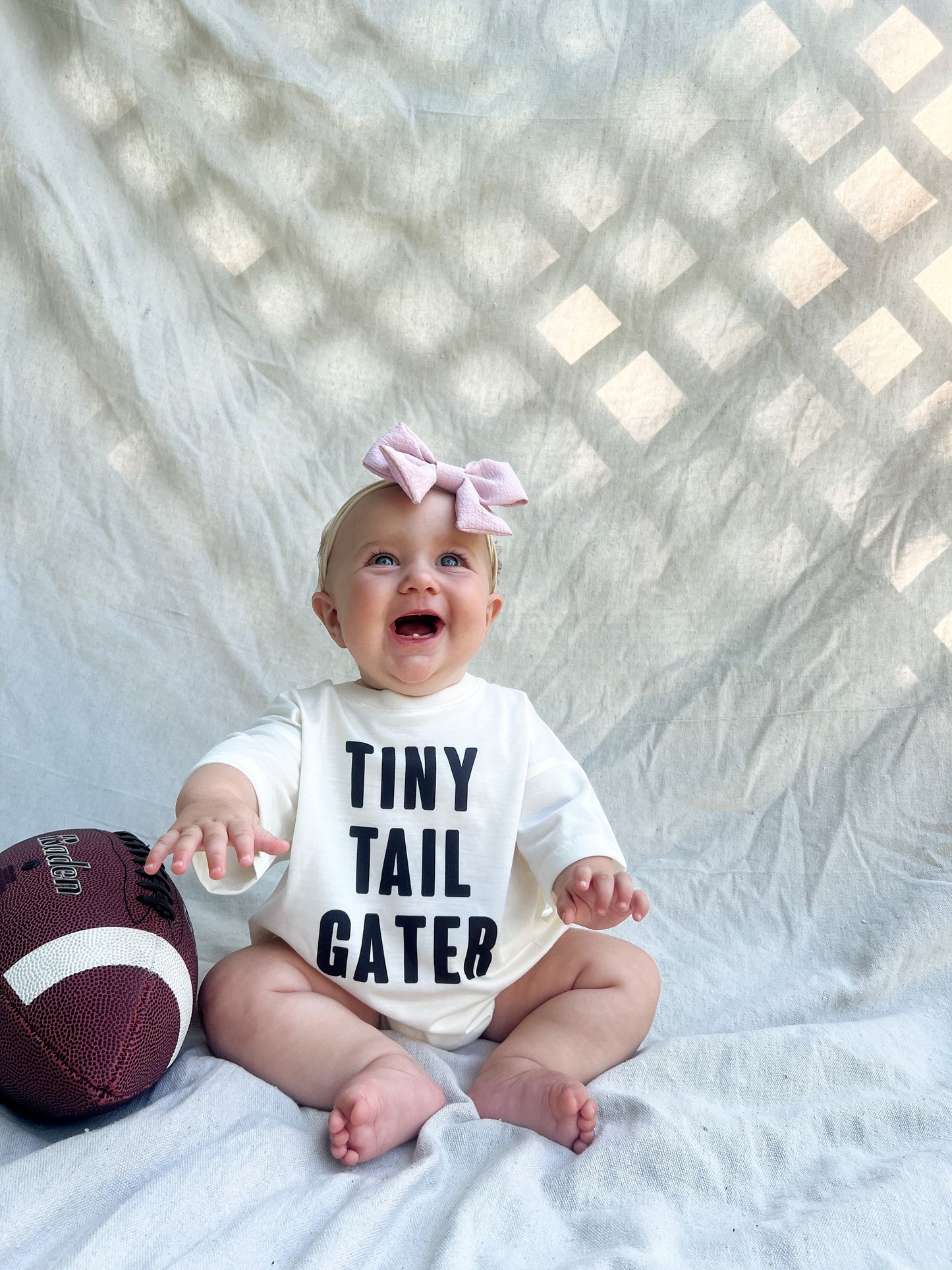 Football Baby Romper, Bubble Romper Football Tee, On Sundays I Watch Football With Daddy Shirt, First Football Season, Unisex Baby Football