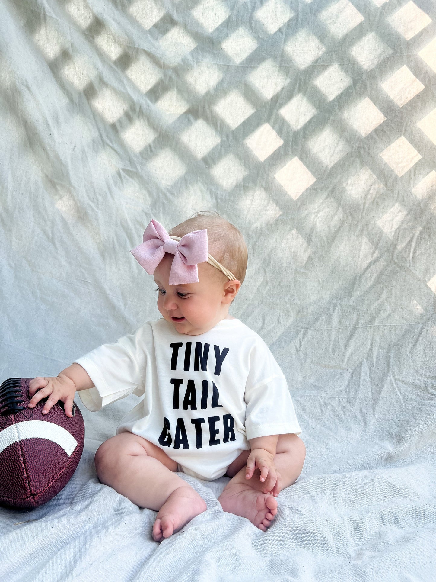 Football Baby Romper, Bubble Romper Football Tee, On Sundays I Watch Football With Daddy Shirt, First Football Season, Unisex Baby Football