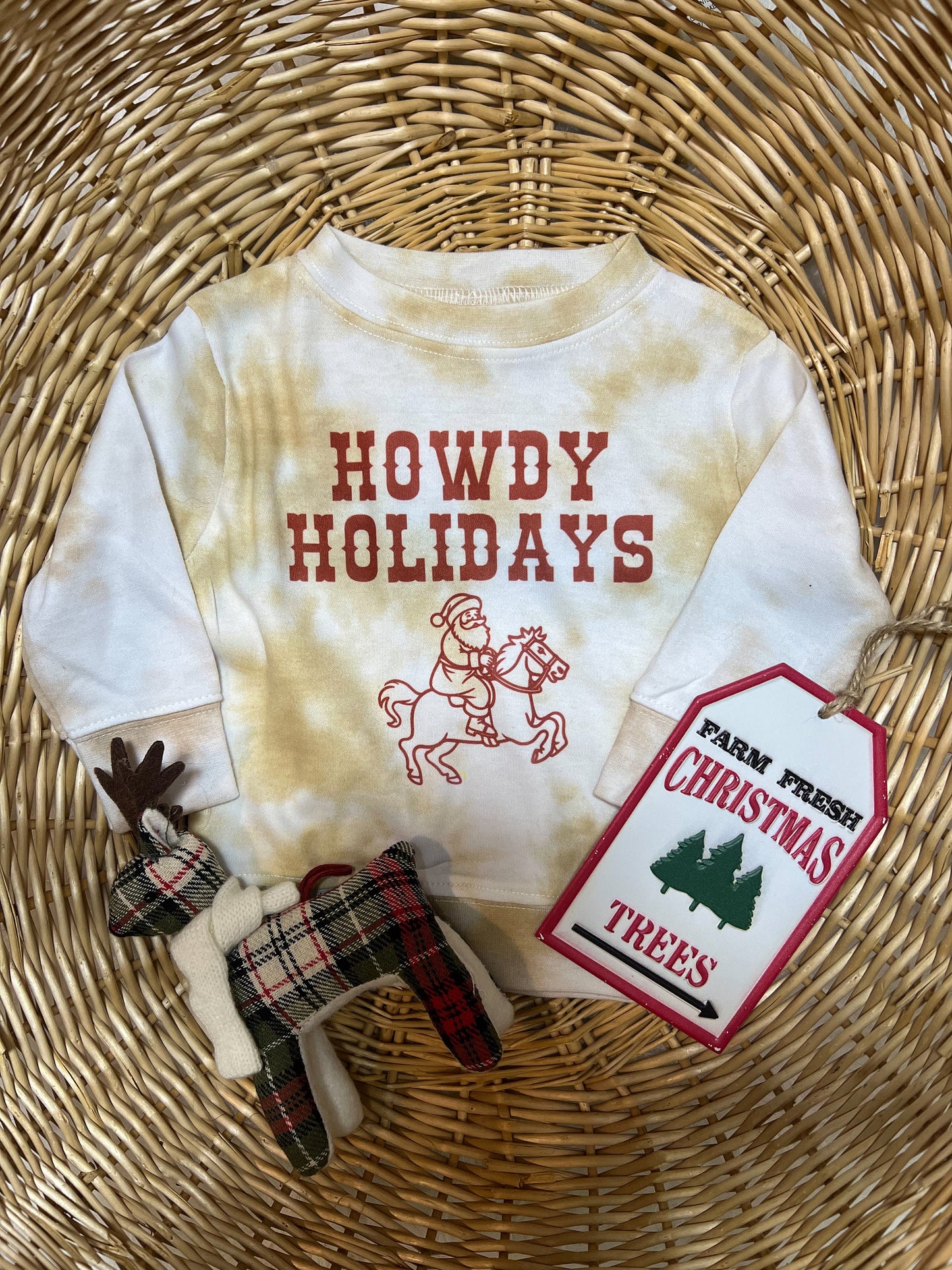 Howdy Holidays Western Christmas Shirt for Infants, Toddlers and Kids, Cute Kids Christmas Shirt, Toddler Christmas Outfit, Custom Christmas