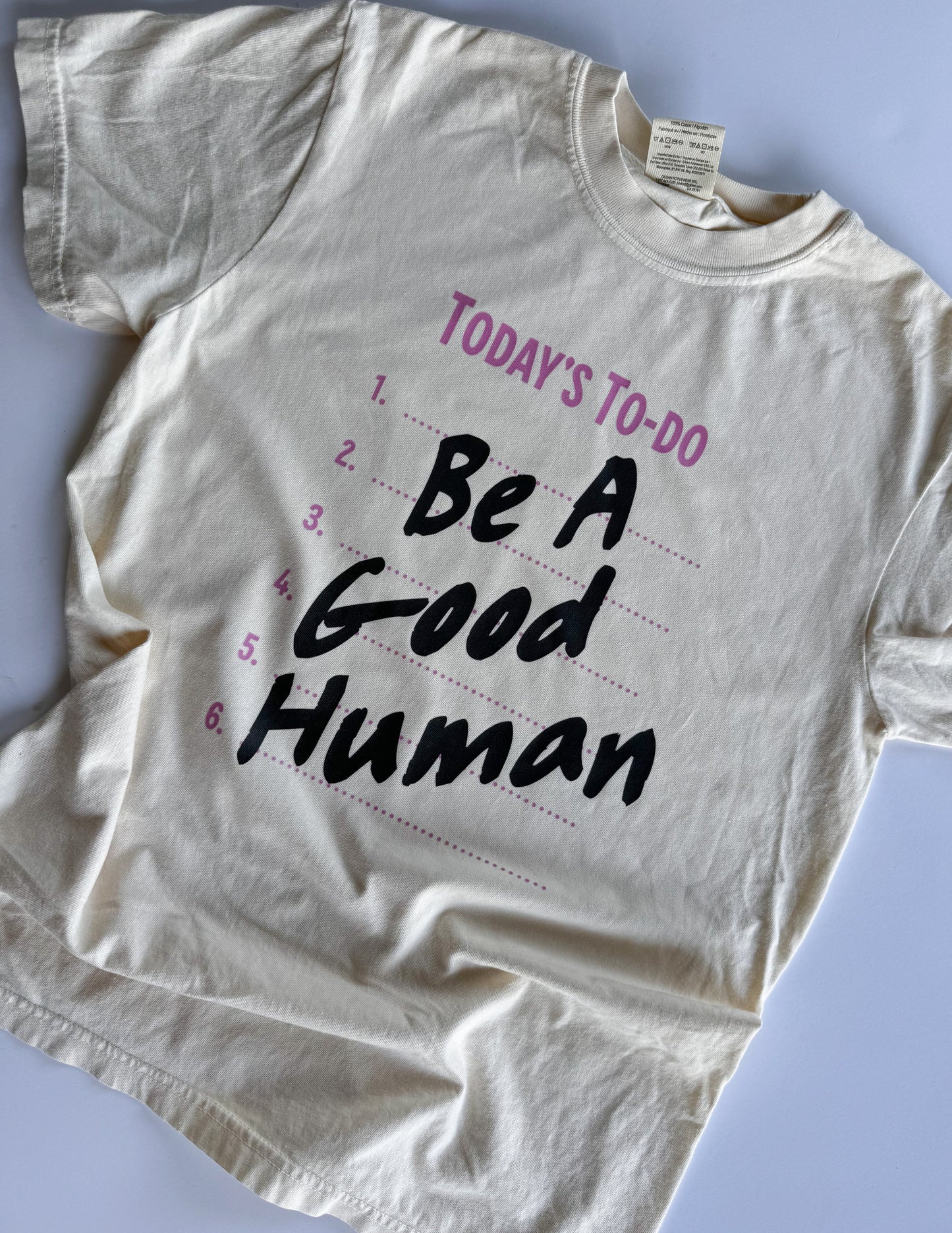 Matching Mama and Mini Shirts, Mom and Daughter Matching Shirts, Be a Good Human T-Shirt, Oversized Women’s Tee, Gift for Mom, Gift Daughter