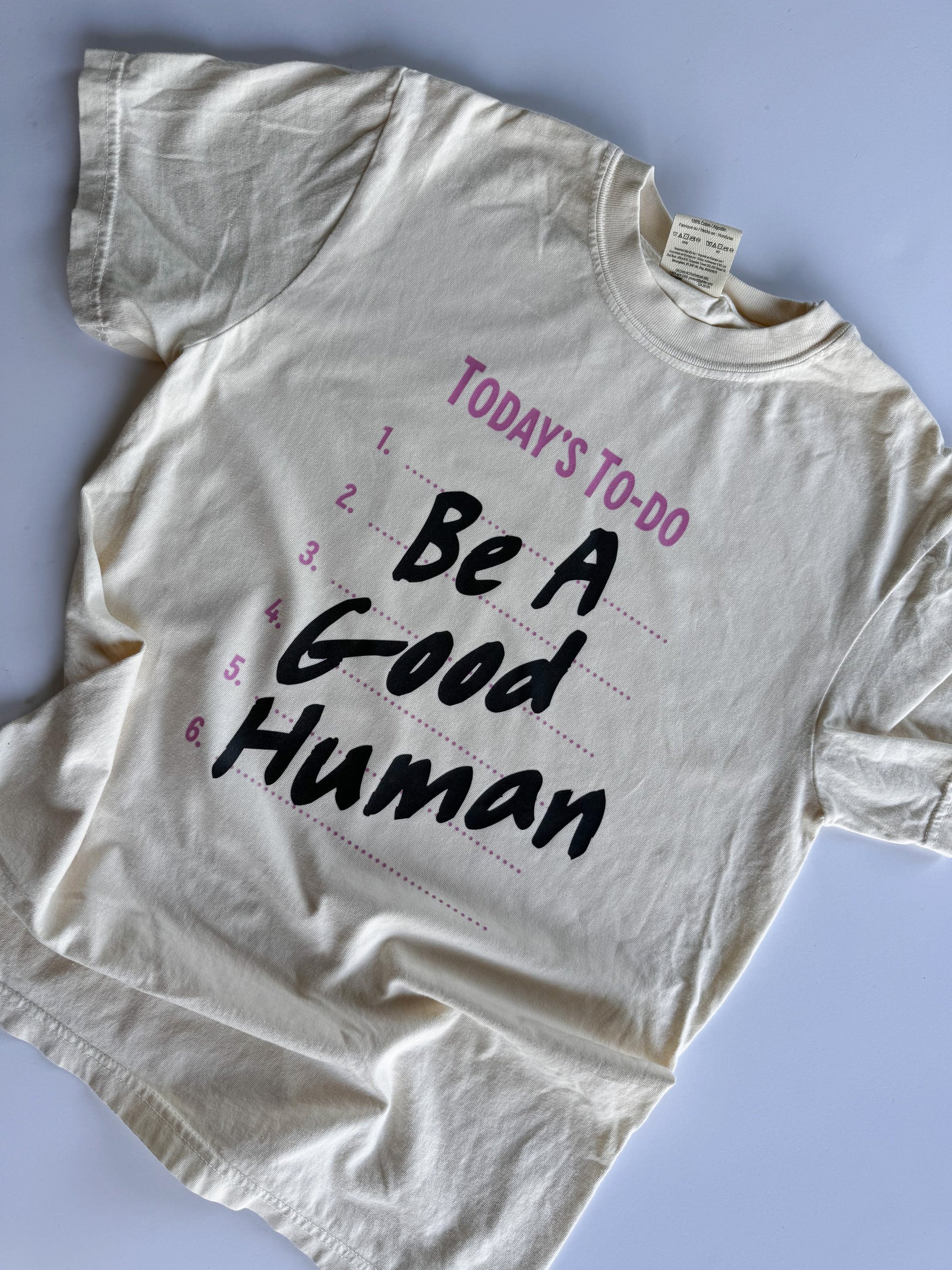 Matching Mama and Mini Shirts, Mom and Daughter Matching Shirts, Be a Good Human T-Shirt, Oversized Women’s Tee, Gift for Mom, Gift Daughter