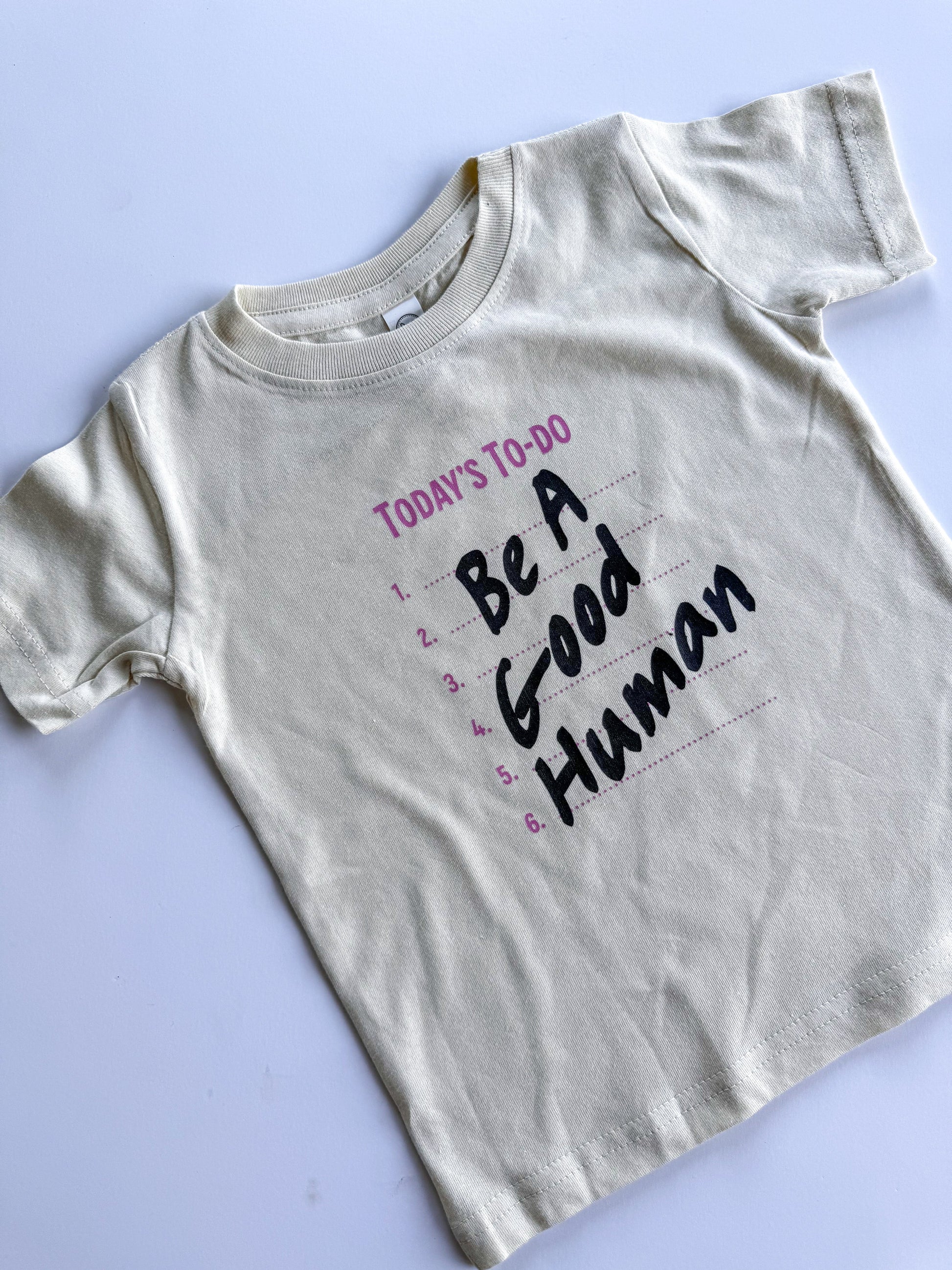 Matching Mama and Mini Shirts, Mom and Daughter Matching Shirts, Be a Good Human T-Shirt, Oversized Women’s Tee, Gift for Mom, Gift Daughter