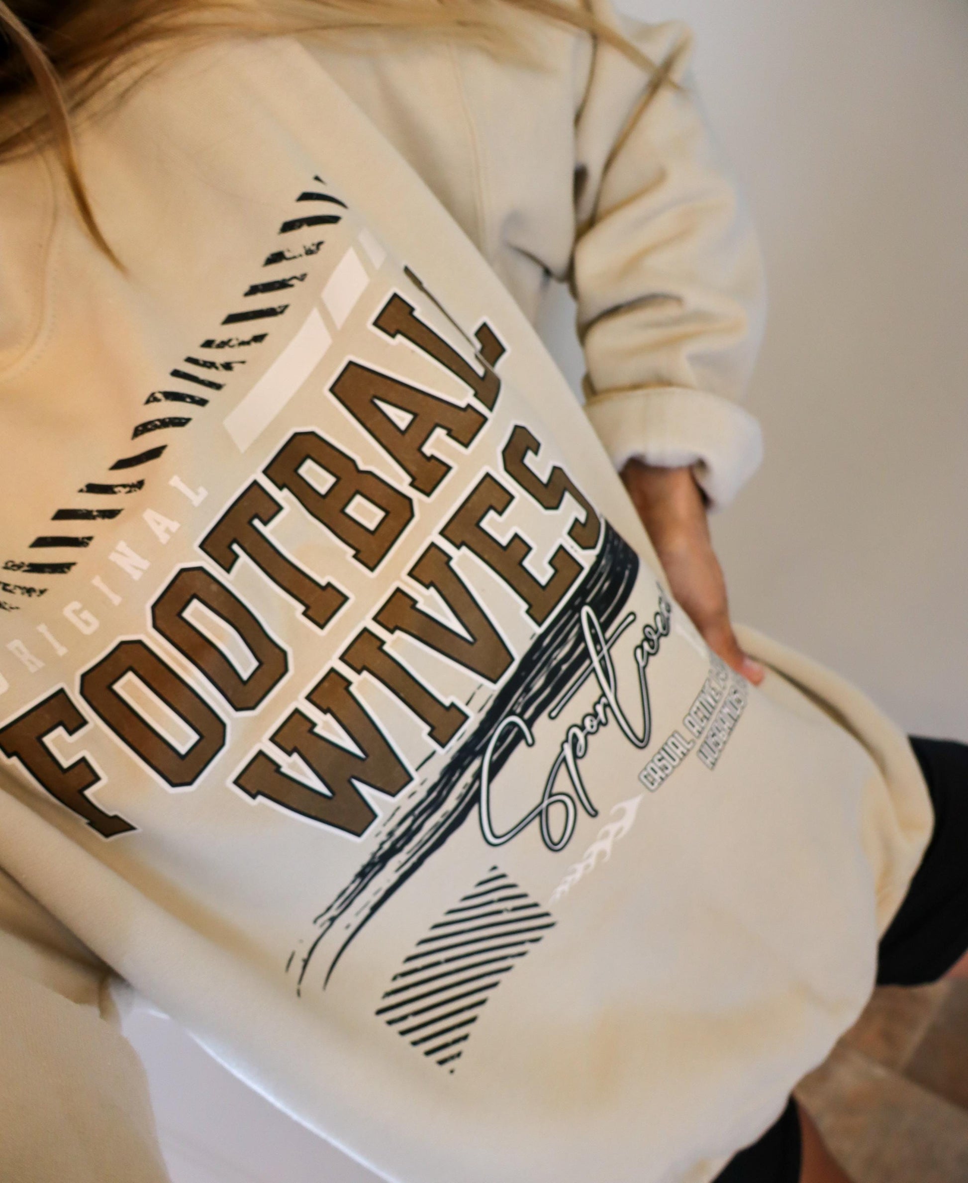 Football Mom Sweatshirt, Womens Football Shirt, Trendy Fall Sweatshirt, Wife Sweatshirt, Gift For Wife, Funny Women's Sweatshirt, Sports