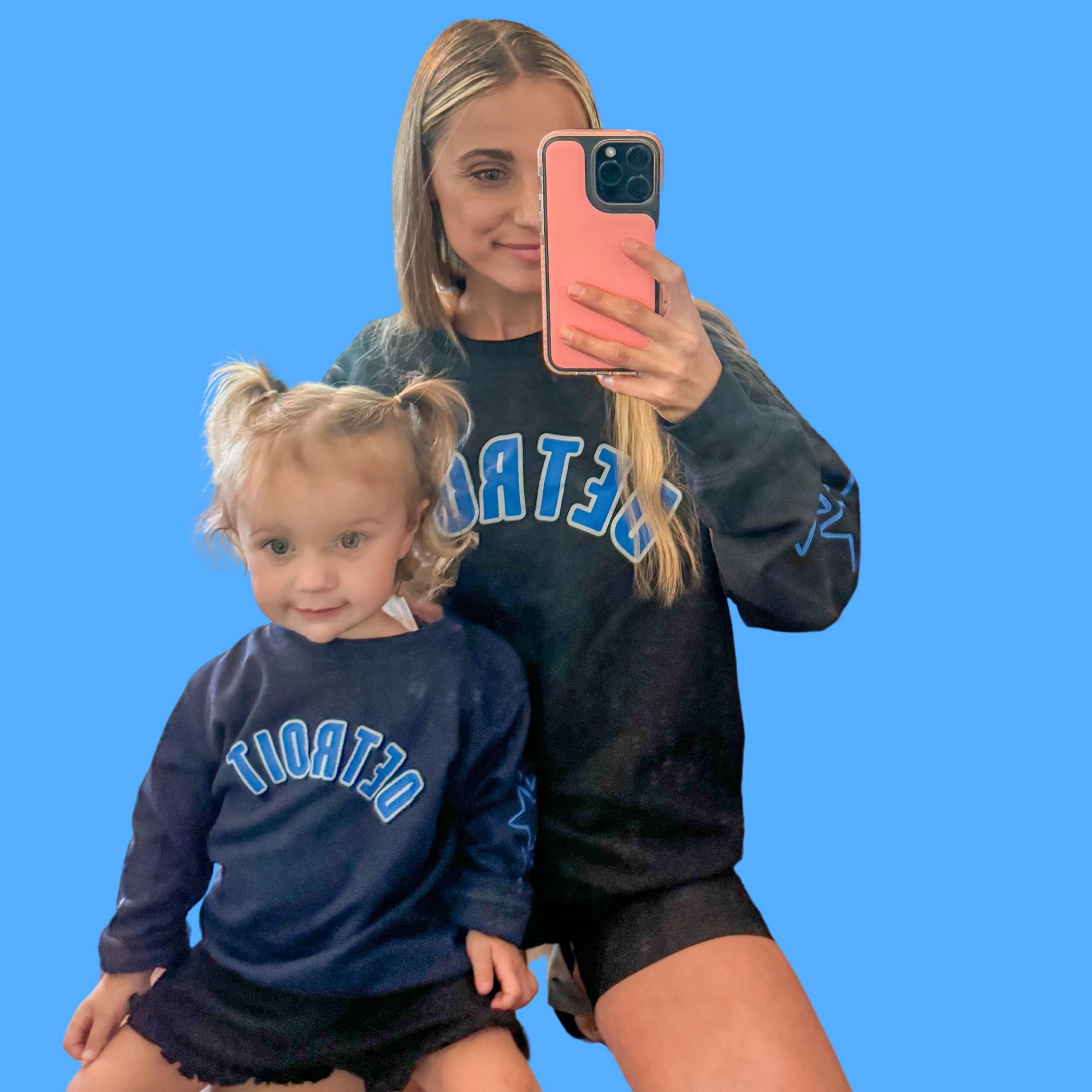 Matching Mama and Mini Sweatshirts, FOOTBALL Sweatshirts, Mother Daughter Shirts, Baby Girl Football Sweatshirts, New Mom Gifts Football