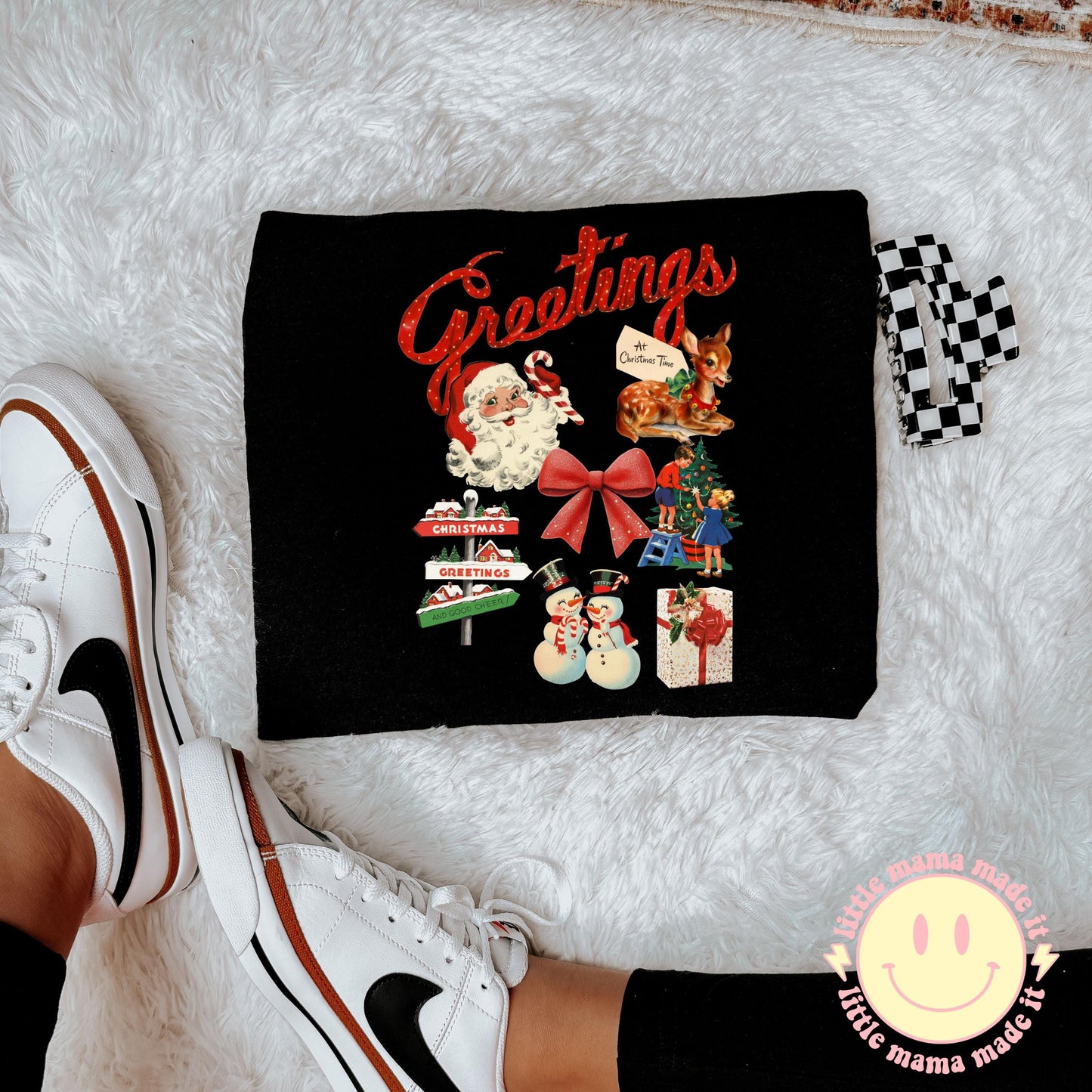 Retro Christmas Sweatshirt, Vintage Christmas Shirt, Santa Claus Shirt, Christmas Snowman Shirt, Christmas Tree Shirt, Merry Christmas Shirt