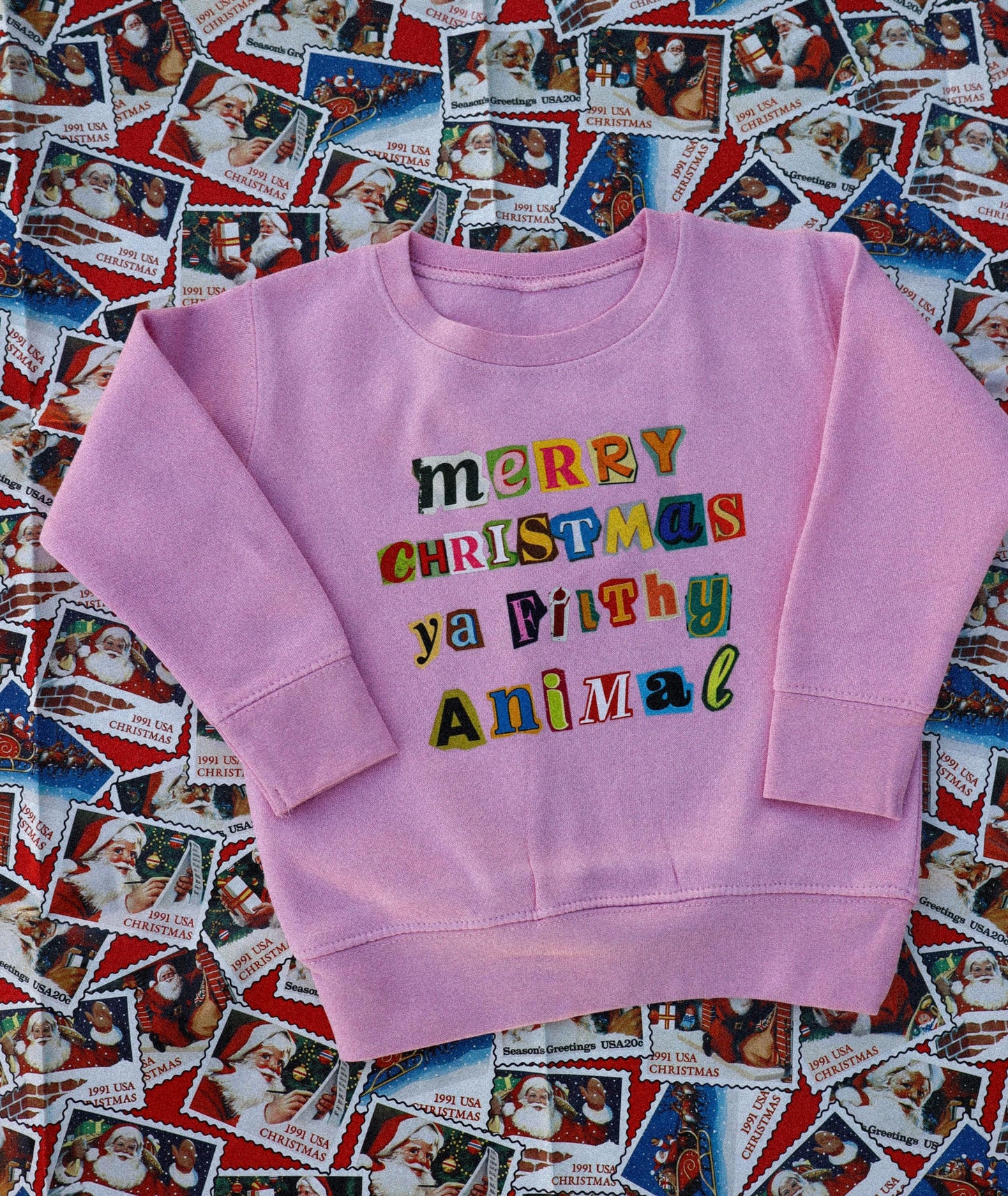 Merry Sweatshirt for Kids, Toddler Girl Christmas Sweater, Holiday Outfit, Cute Christmas Sweatshirt for Kid, Girls Retro Christmas Sweater