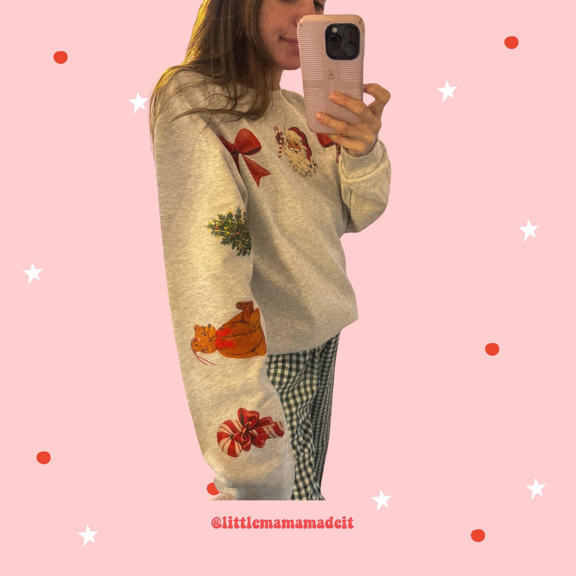 Festive Mama Christmas Crewneck, Merry Mama Sweatshirt, Cozy Christmas Crewneck for Mom, Gift for Moms, Christmas Crewneck for Moms