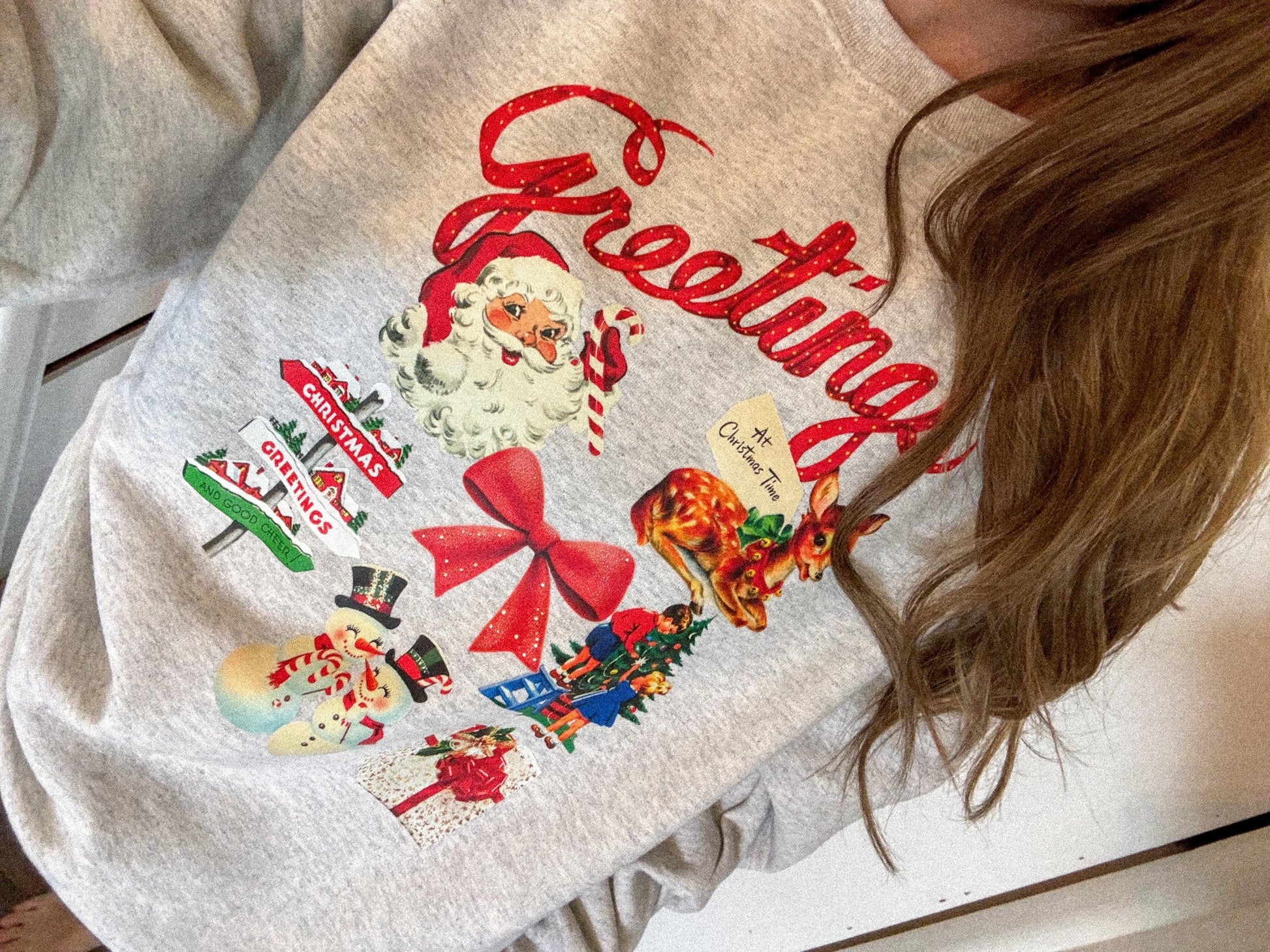 Retro Christmas Sweatshirt, Vintage Christmas Shirt, Santa Claus Shirt, Christmas Snowman Shirt, Christmas Tree Shirt, Merry Christmas Shirt