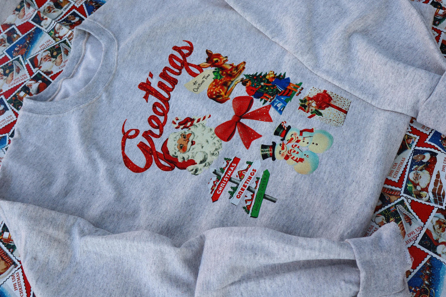 Retro Christmas Sweatshirt, Vintage Christmas Shirt, Santa Claus Shirt, Christmas Snowman Shirt, Christmas Tree Shirt, Merry Christmas Shirt