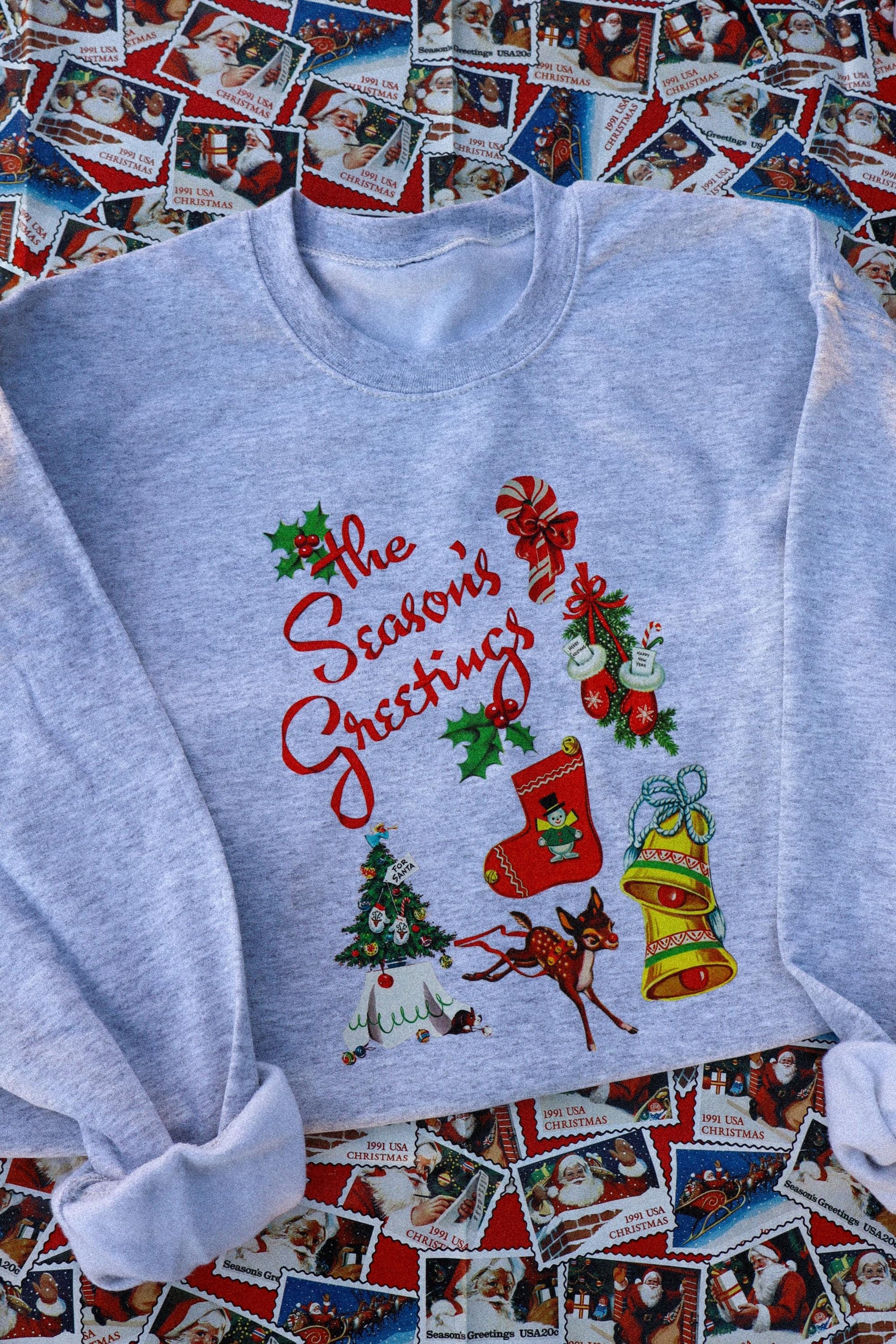 Retro Christmas Sweatshirt, Vintage Christmas Shirt, Santa Claus Shirt, Christmas Snowman Shirt, Christmas Tree Shirt, Merry Christmas Shirt