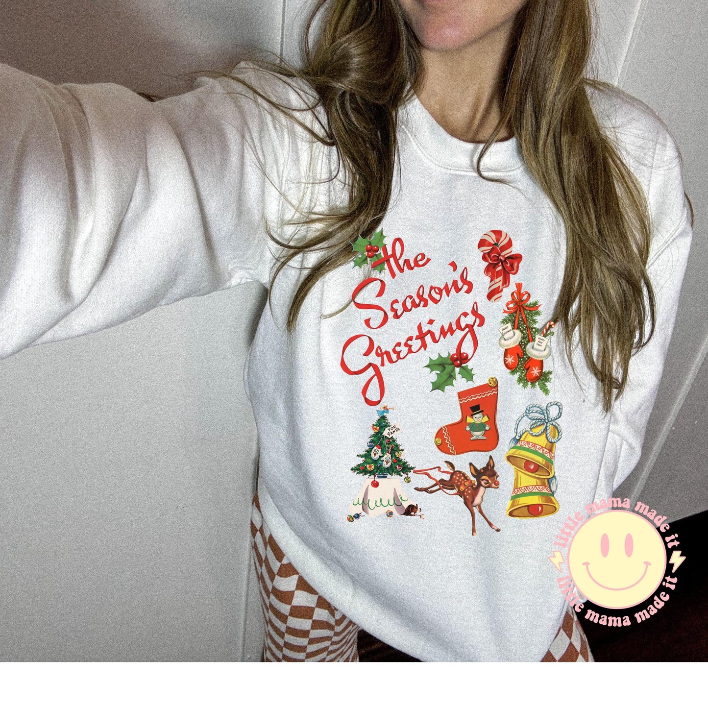 Retro Christmas Sweatshirt, Vintage Christmas Shirt, Santa Claus Shirt, Christmas Snowman Shirt, Christmas Tree Shirt, Merry Christmas Shirt