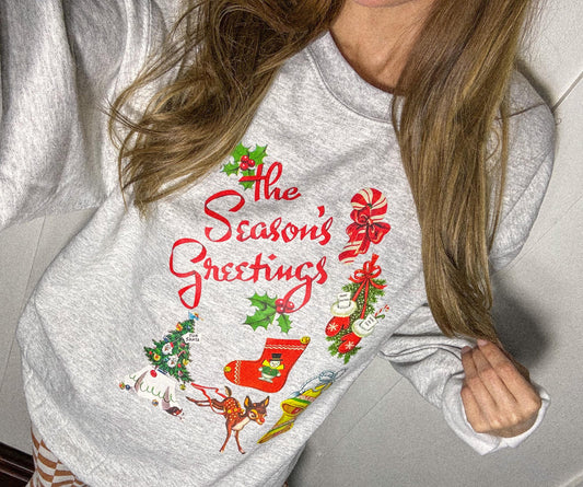 Retro Christmas Sweatshirt, Vintage Christmas Shirt, Santa Claus Shirt, Christmas Snowman Shirt, Christmas Tree Shirt, Merry Christmas Shirt