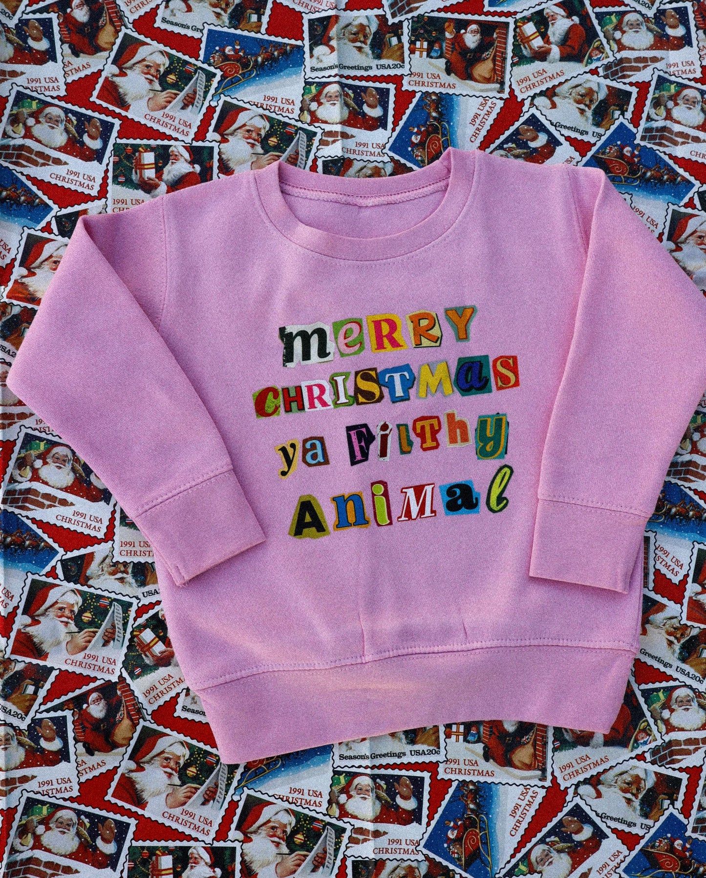 Merry Sweatshirt for Kids, Toddler Girl Christmas Sweater, Holiday Outfit, Cute Christmas Sweatshirt for Kid, Girls Retro Christmas Sweater