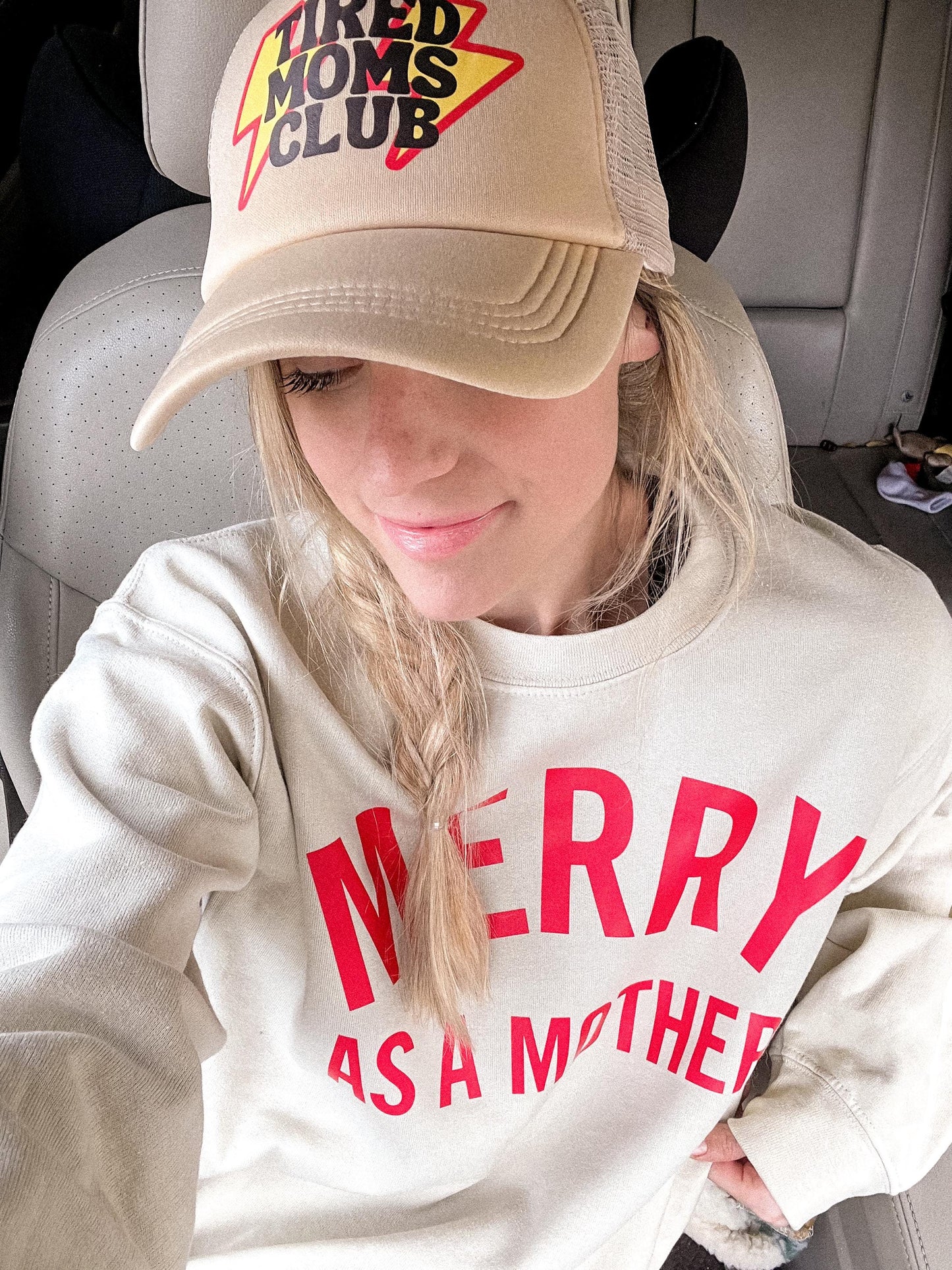 Merry as a Mother Sweatshirt: Holiday Mom Christmas Shirt