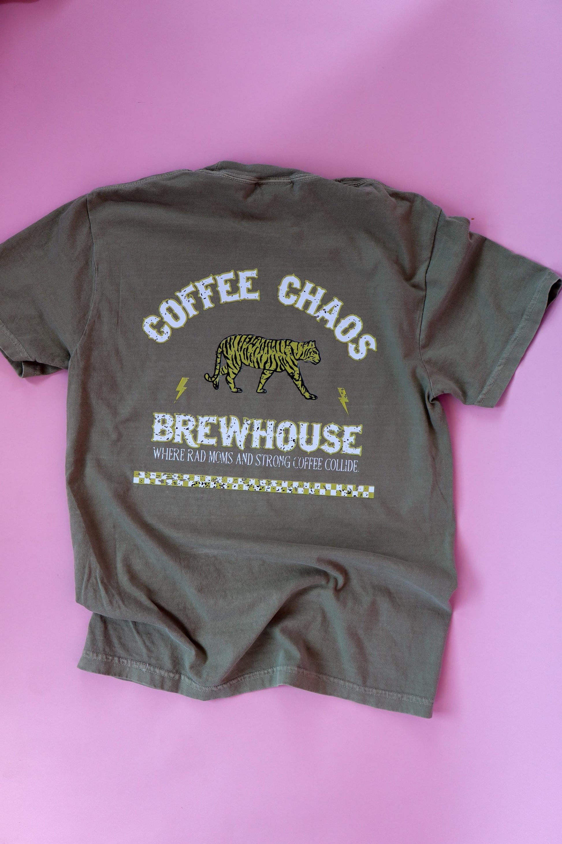 Coffee and Chaos Mother's Shirt, Oversized Mama Shirt, Tired as A Mother Shirt, Mother's Day Gift Ideas, Mother's Day Shirt from Kids, Retro